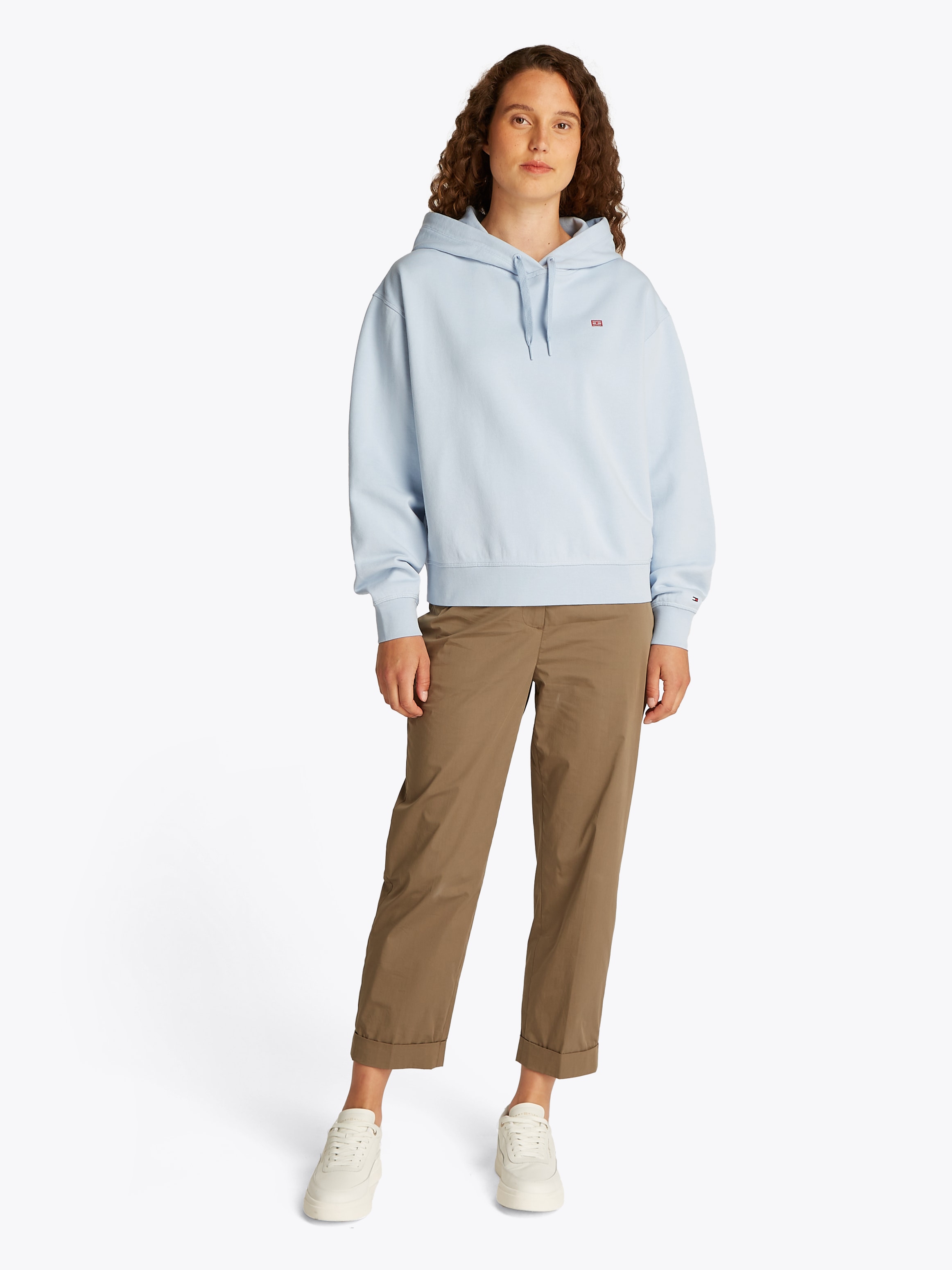 Tommy Hilfiger Hoodie »REG CONTRAST FLAG HOODIE«, mit Logo-Flag