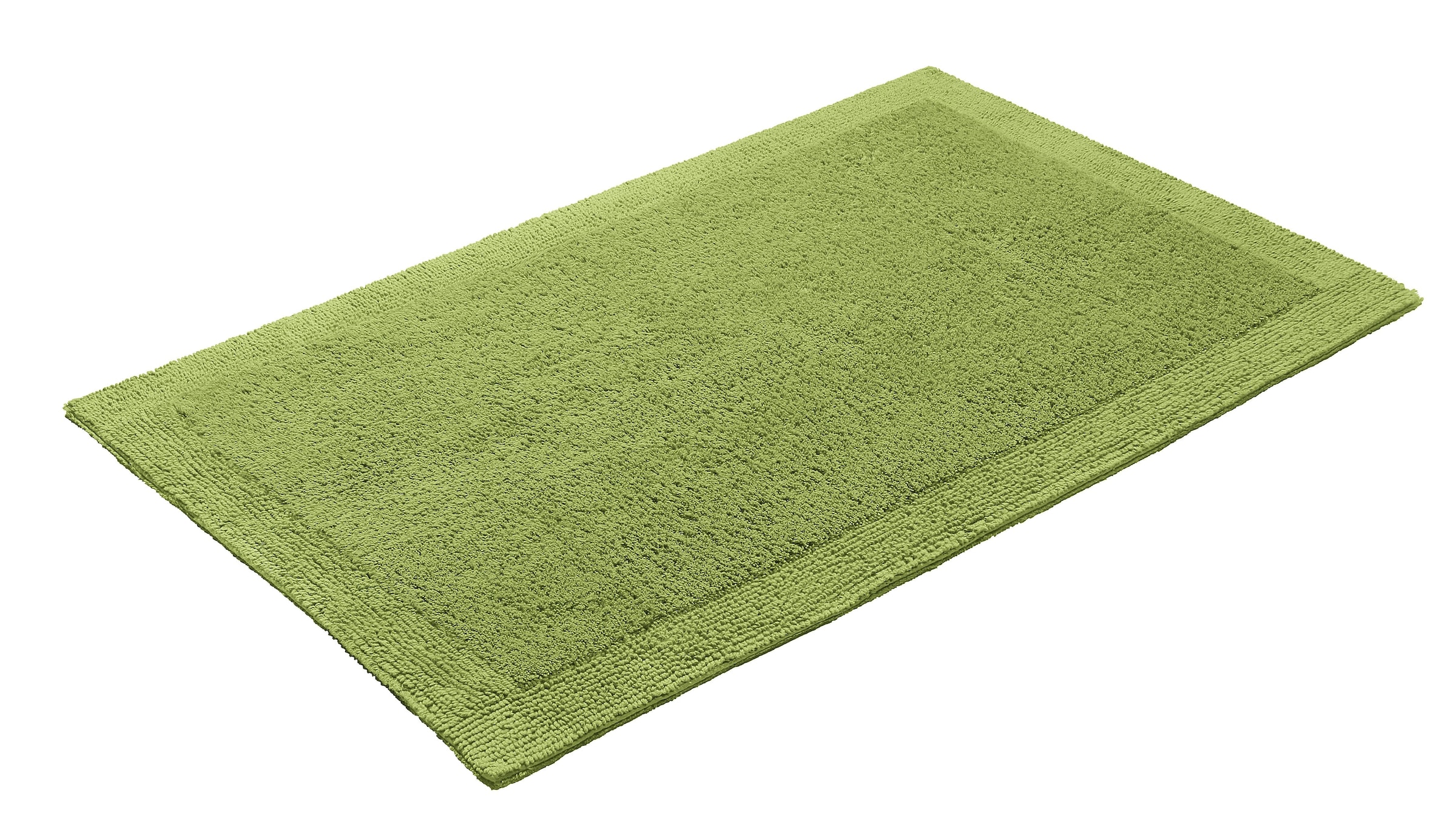 my home Badematte »Kapra, Badvorleger, Badezimmer Teppich«, beidseitig nutzbar-fußbodenheizungsgeeignet-strapazierfähig, mit Bordüre, Badteppich, Badematte