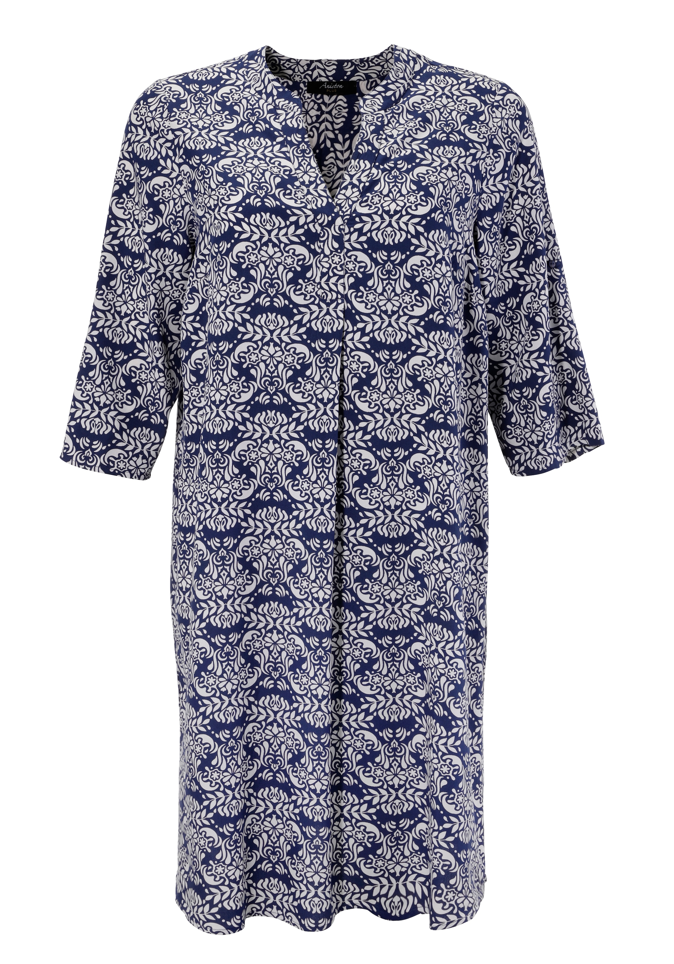 Aniston PLUS Sommerkleid, mit farbharmonischem, graphischem Druck