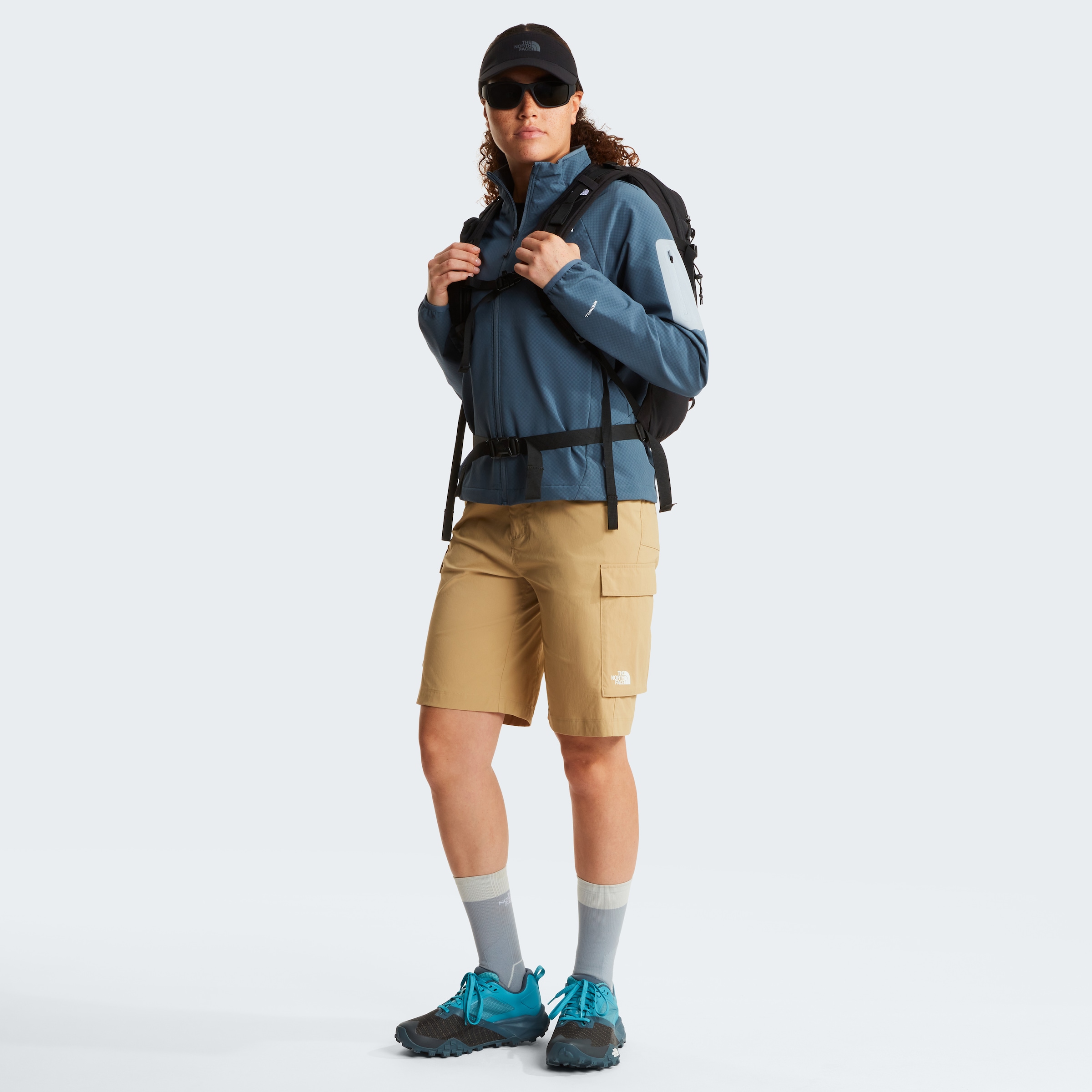 The North Face Softshelljacke »W TEK APPROACH JACKET« für Erwachsene, winddicht, mit Reißverschluss, mit Ärmeltasche
