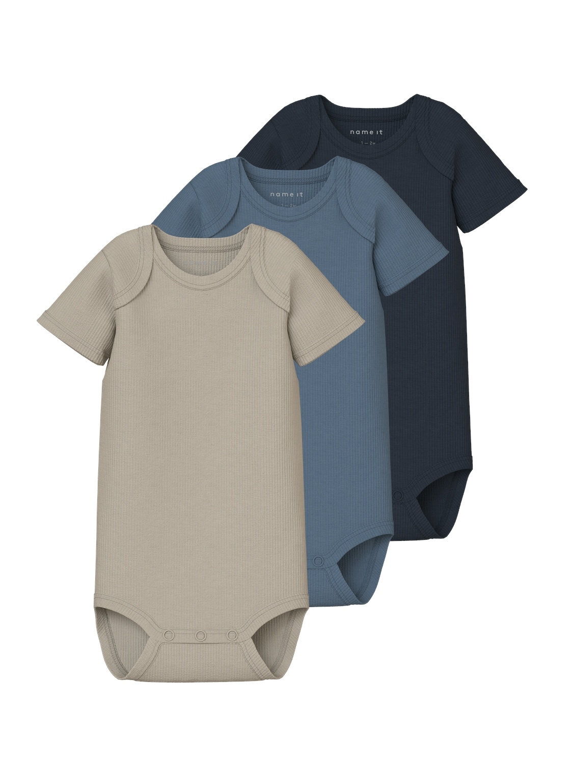 Name It Kurzarmbody »NBNBODY 3P SS SOLID RIB NOOS«