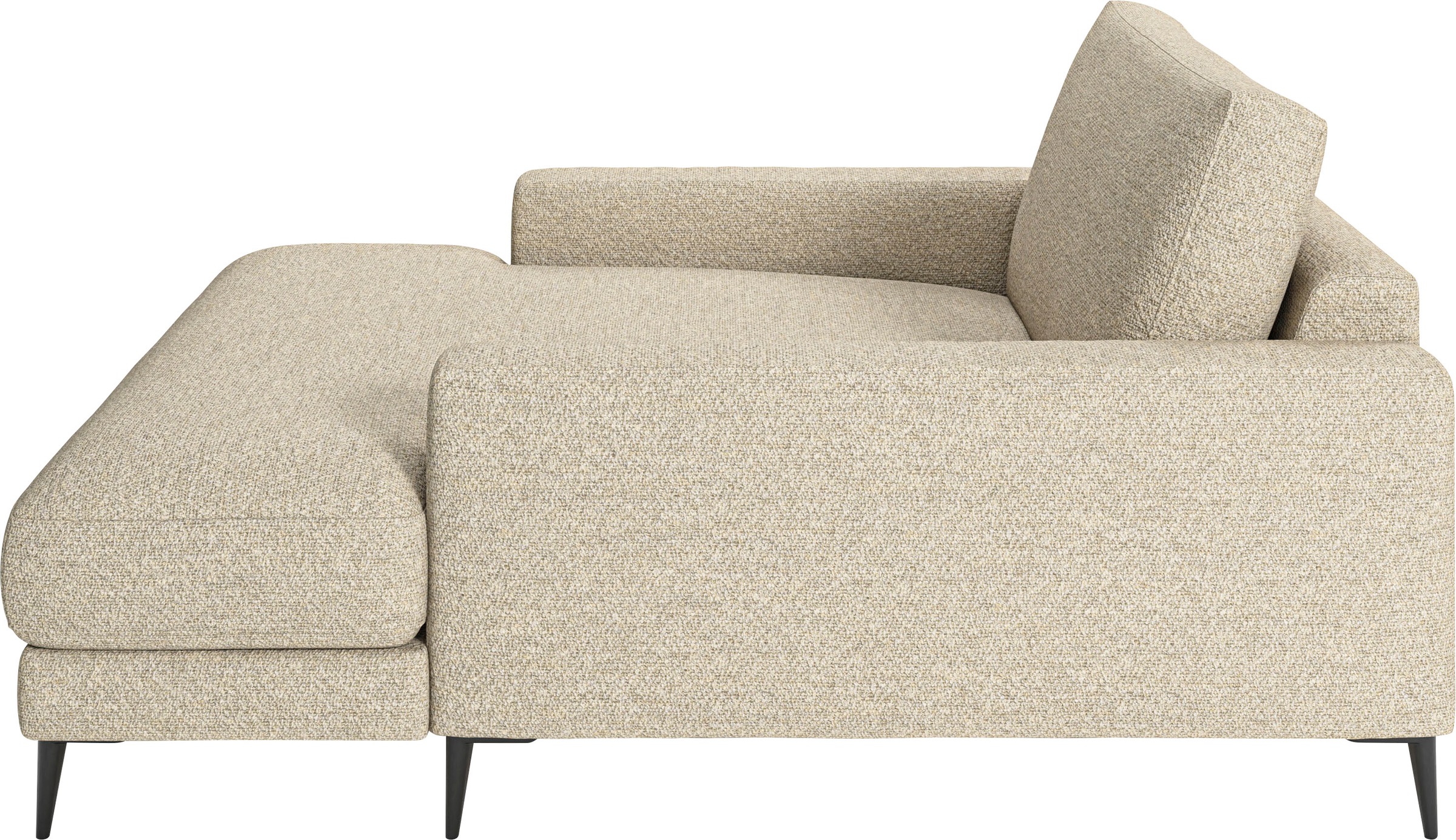 INOSIGN Chaiselongue »Downtown Loungemöbel zum Relaxen, B/T/H: 132/170/84 cm«, auch in Bouclé, Cord und Easy care - leicht mir Wasser zu reinigen