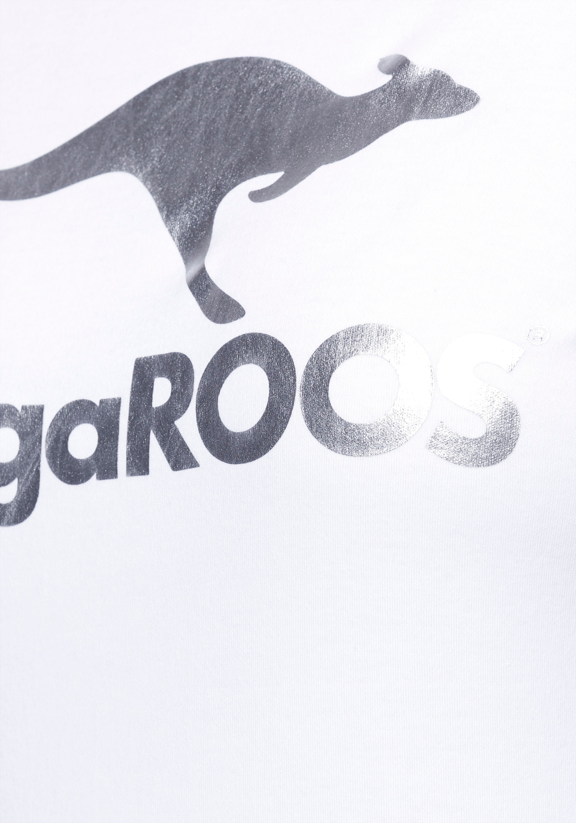 KangaROOS Sweatshirt, Langarm, figurumspielender Schnitt, mit Print, Rundhalsausschnitt