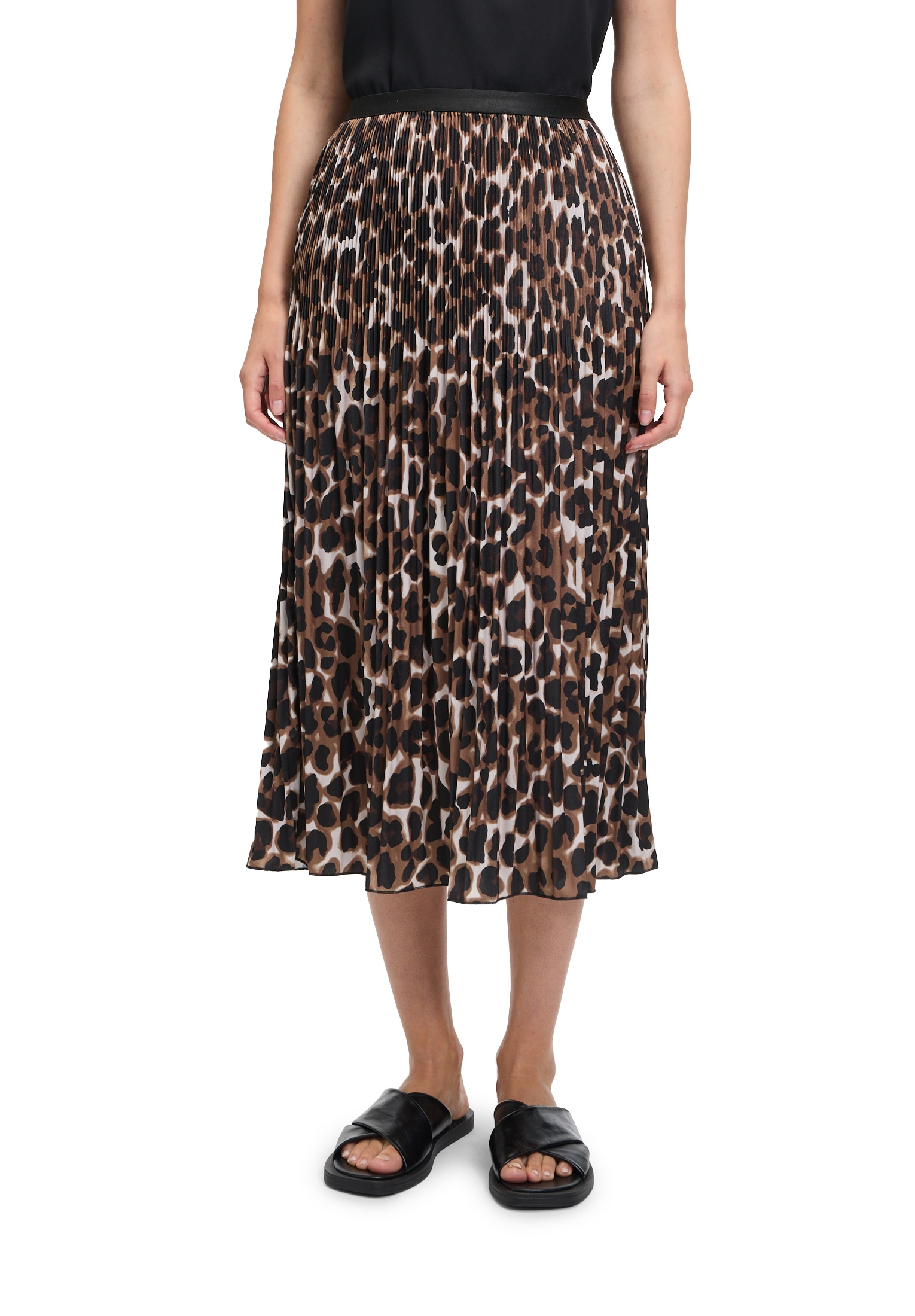 Betty&Co Plisseerock »Plisseerock mit Animalprint«