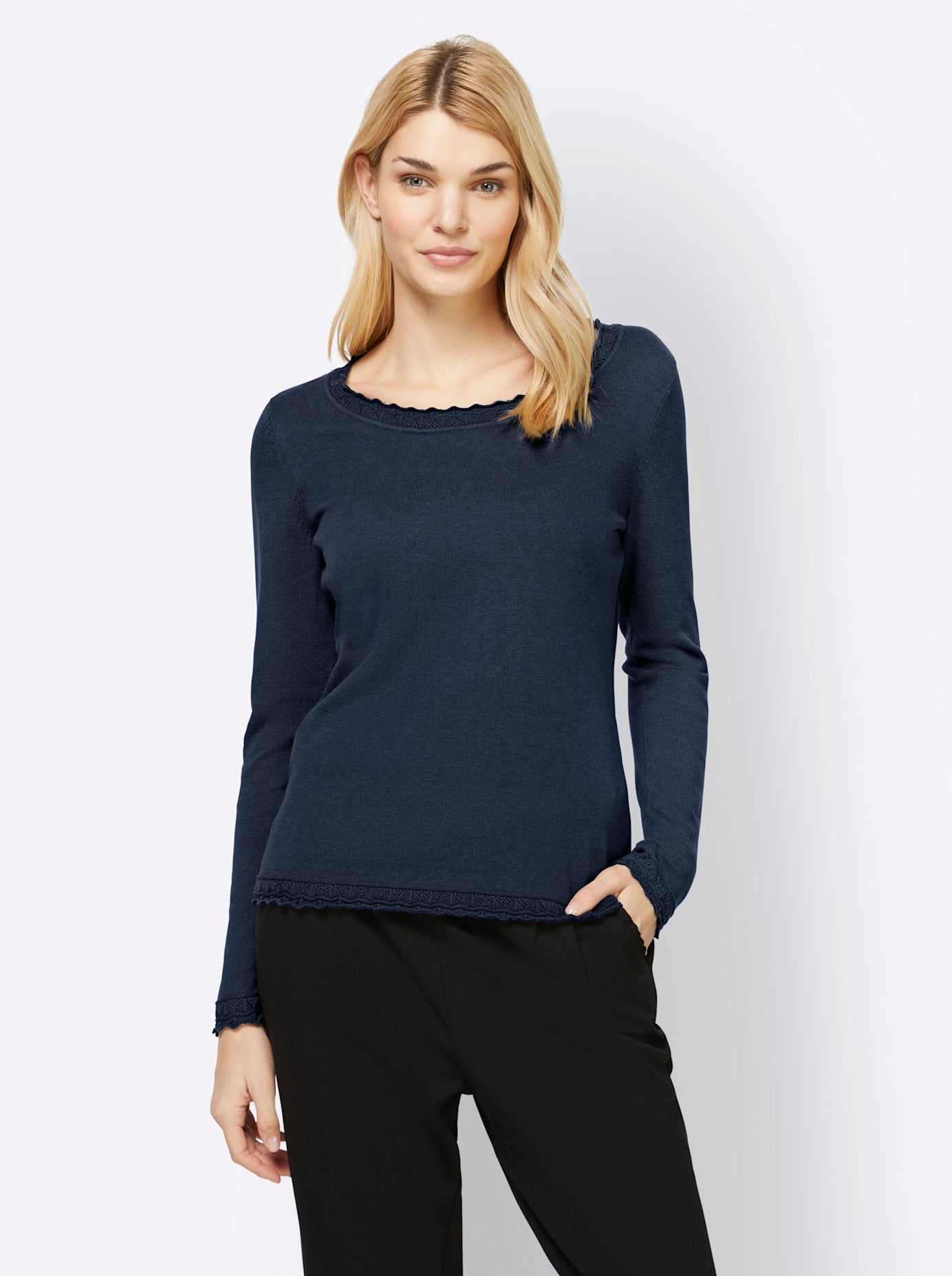 LINEA TESINI by heine Rundhalspullover »Pullover«