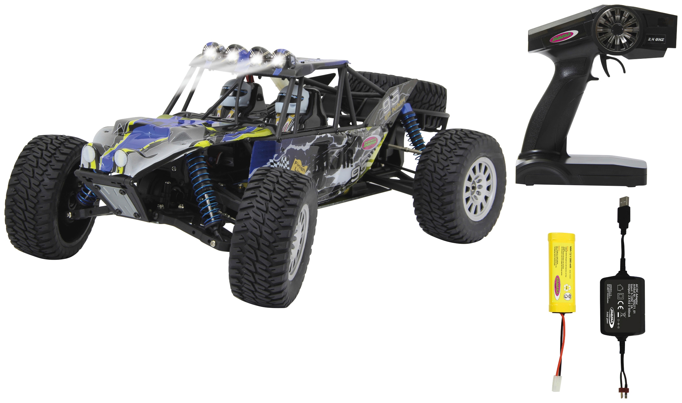 Jamara RC-Monstertruck »Dakar Desertbuggy 4WD«, 1:10, 2,4 GHz, mit LED