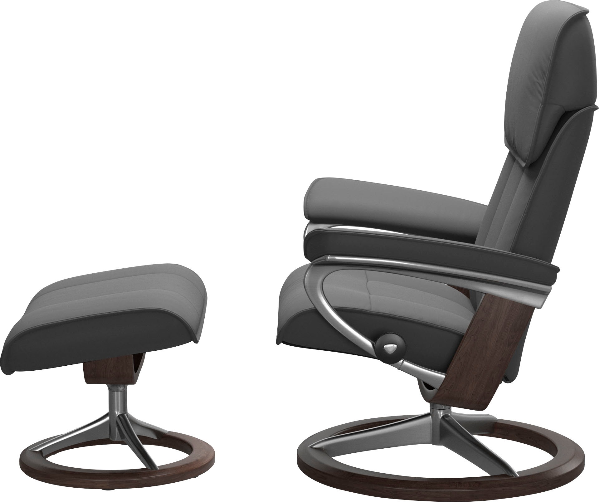 Stressless® Relaxsessel »Admiral« Set, Relaxsessel inkl. Hocker,  mit Signature Base, Größe M & L, Gestell Wenge