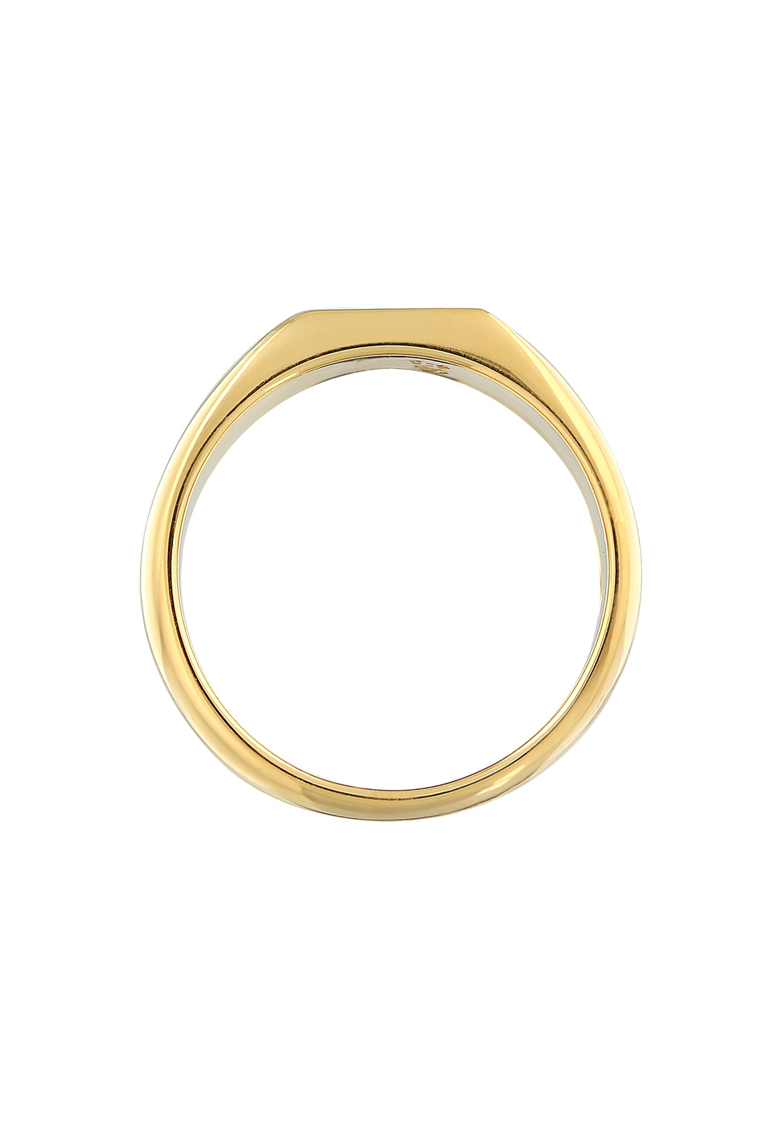 Elli Siegelring »Ring Siegelring Emaille Rechteck Klassik 925 Silber«