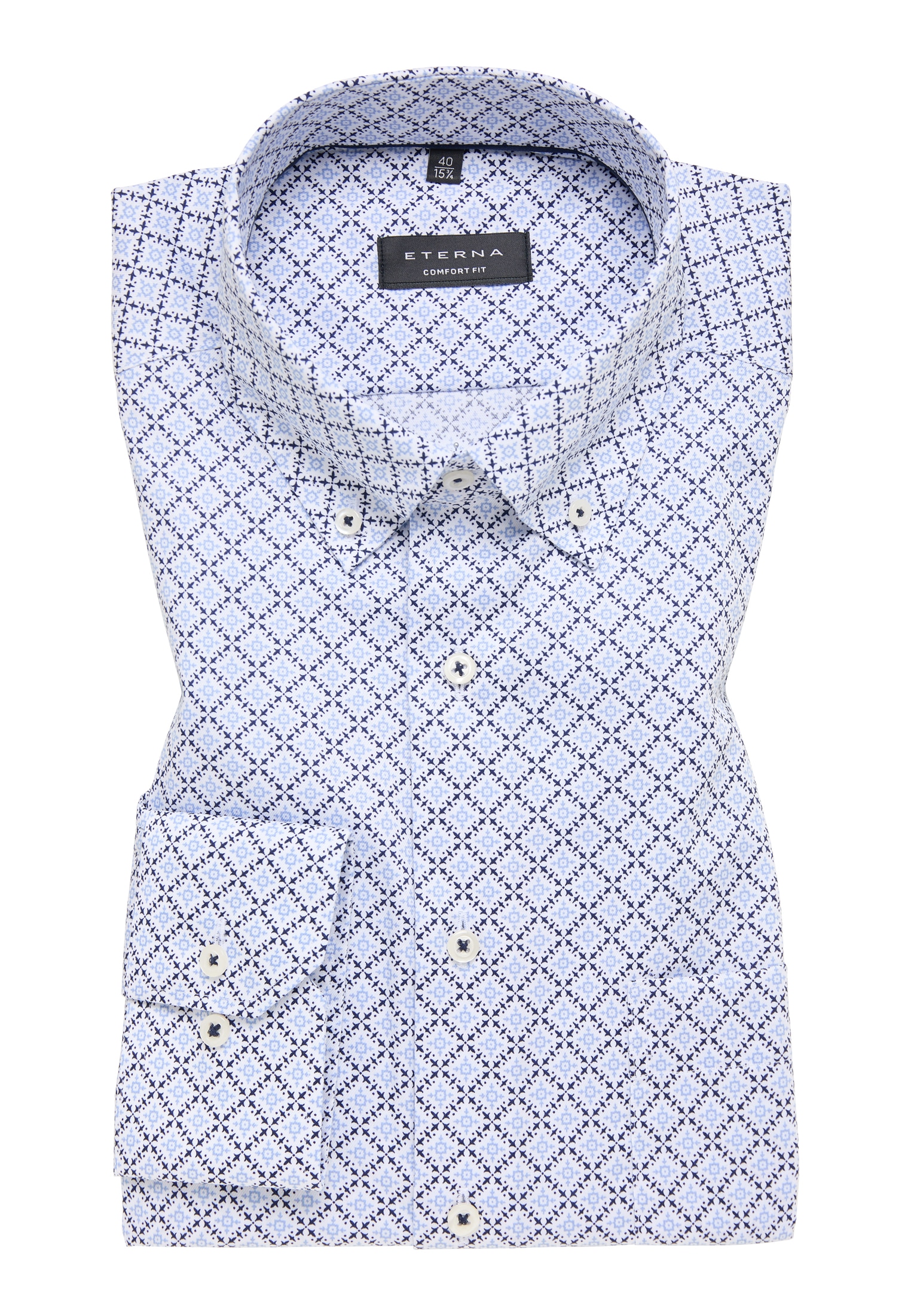 Eterna Langarmhemd »COMFORT FIT« NON IRON (bügelfrei)