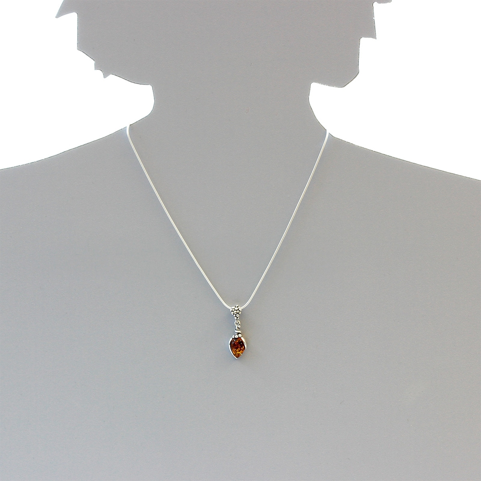 OSTSEE-SCHMUCK Kette mit Anhänger »- Traube - Silber 925/000 - Bernstein«