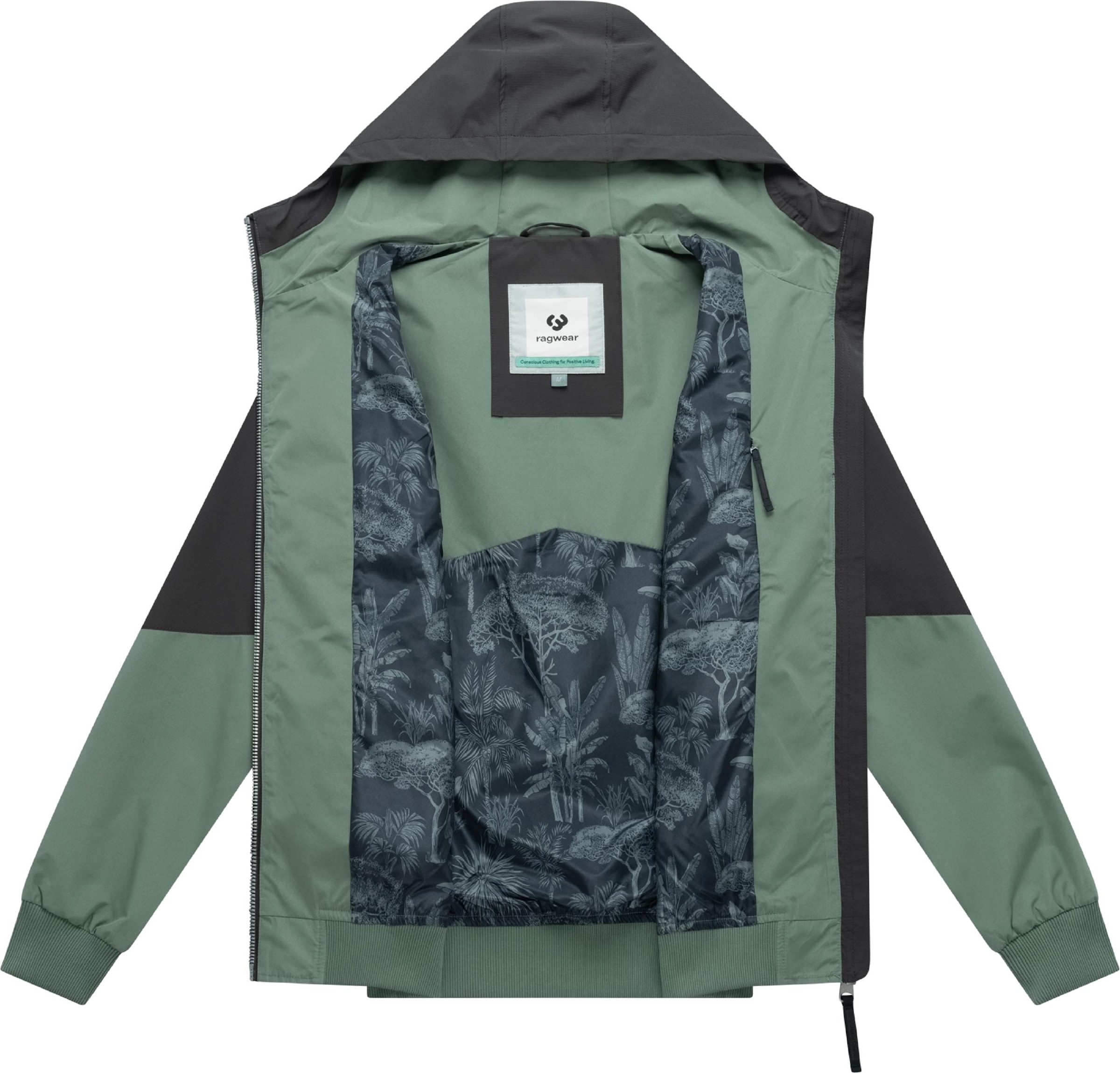 Ragwear Funktionsjacke »Funktionsjacke Sherwend« mit Kapuze Wasserdichte leichte Übergangsjacke mit Kapuze