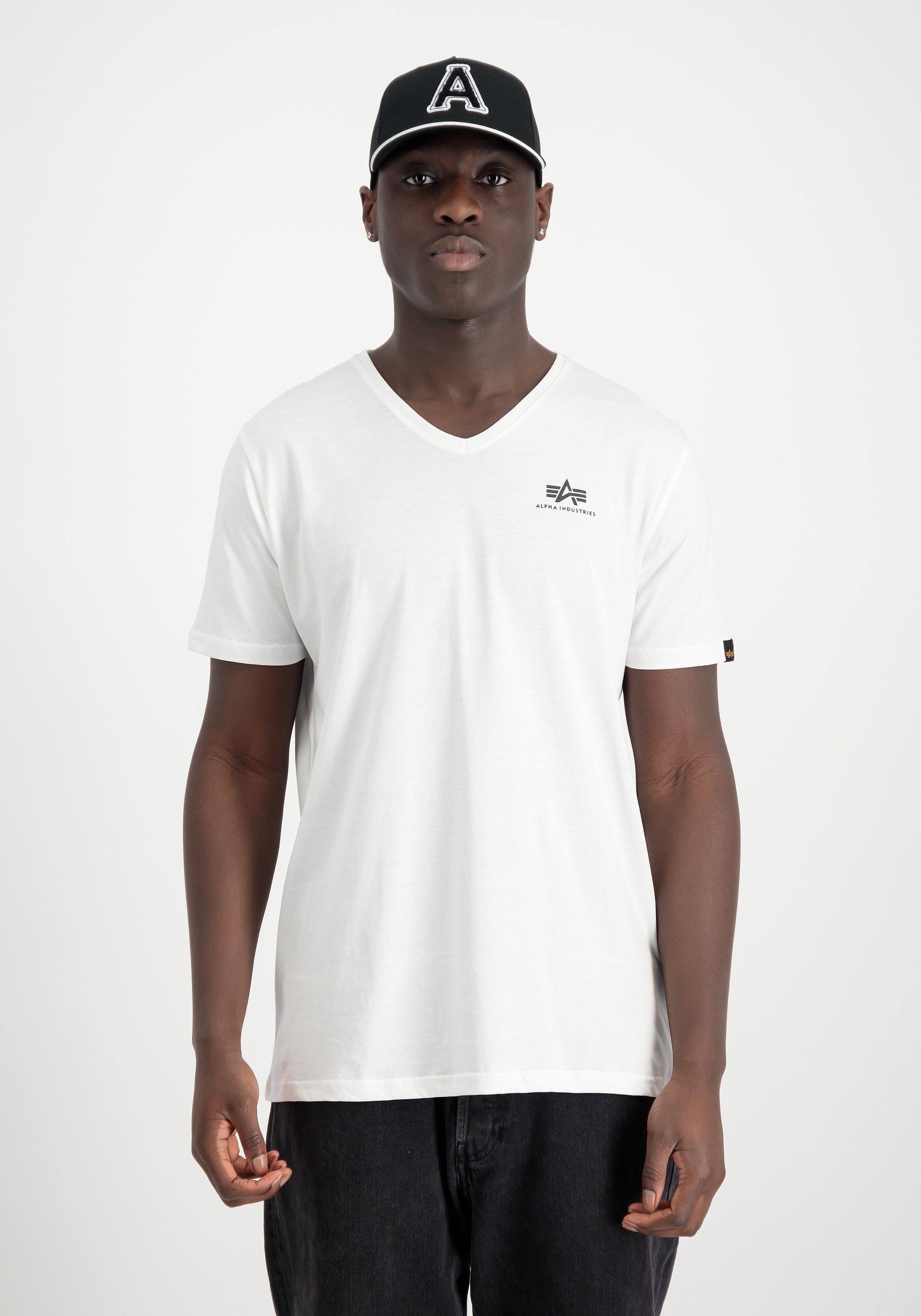Alpha Industries T-Shirt »Alpha Industries Men - T-Shirts Basic V-Neck T-Shirt SL«