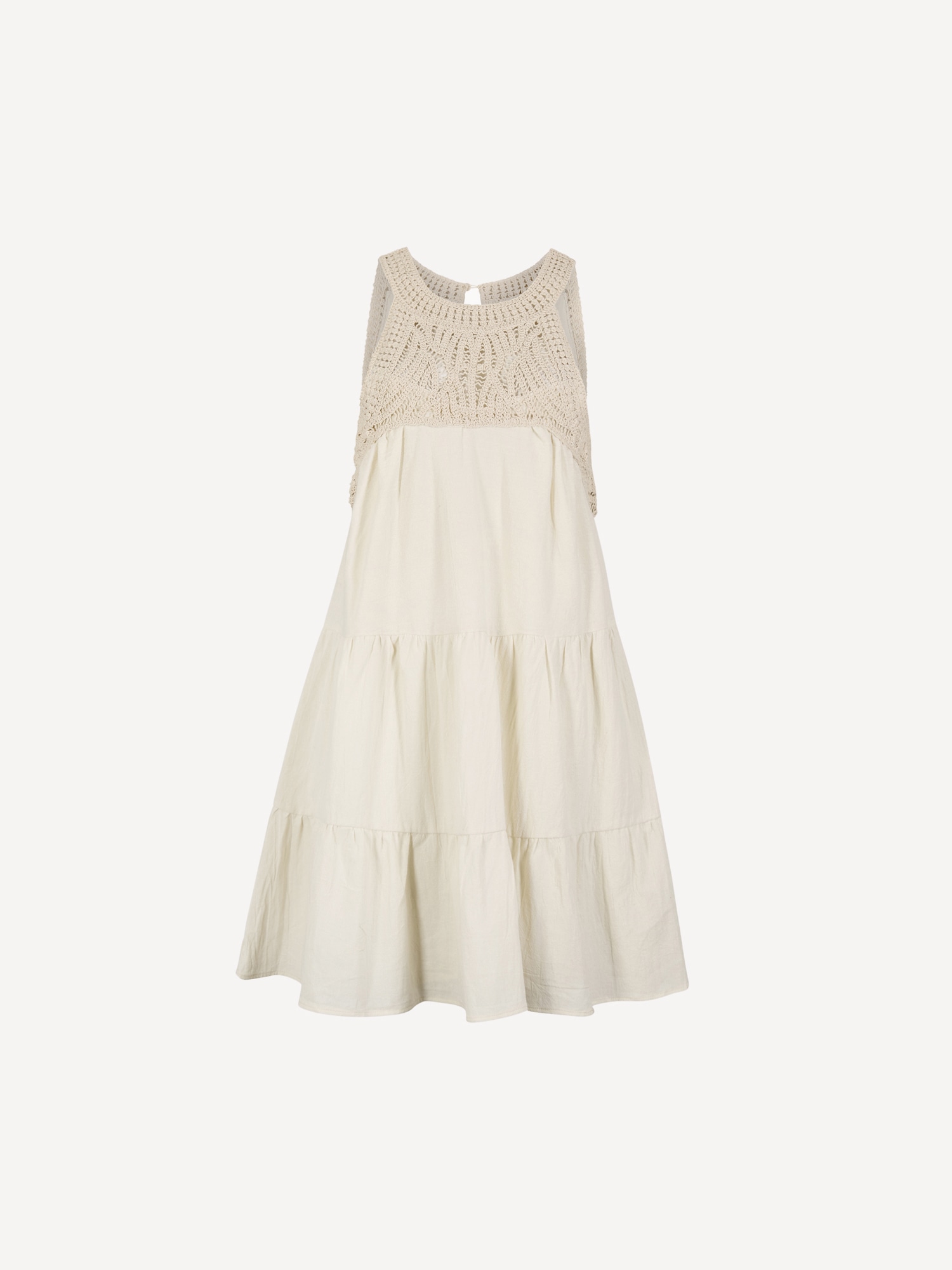 Apricot Minikleid »Minikleid« mit gehäkeltem Oberteil und Stufenrock