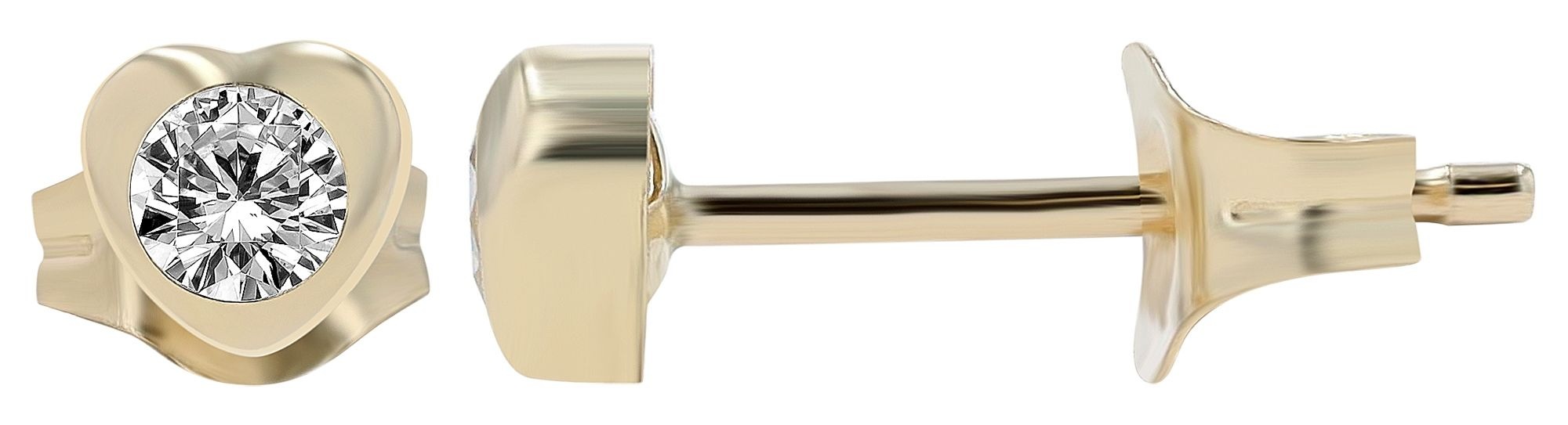 Adelia´s Paar Ohrstecker »333 Gelbgold Ohrringe Ohrstecker« goldfarben