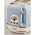 Ariete Toaster »Vintage«, 2 kurze Schlitze, für 2 Scheiben, 815 W, blau