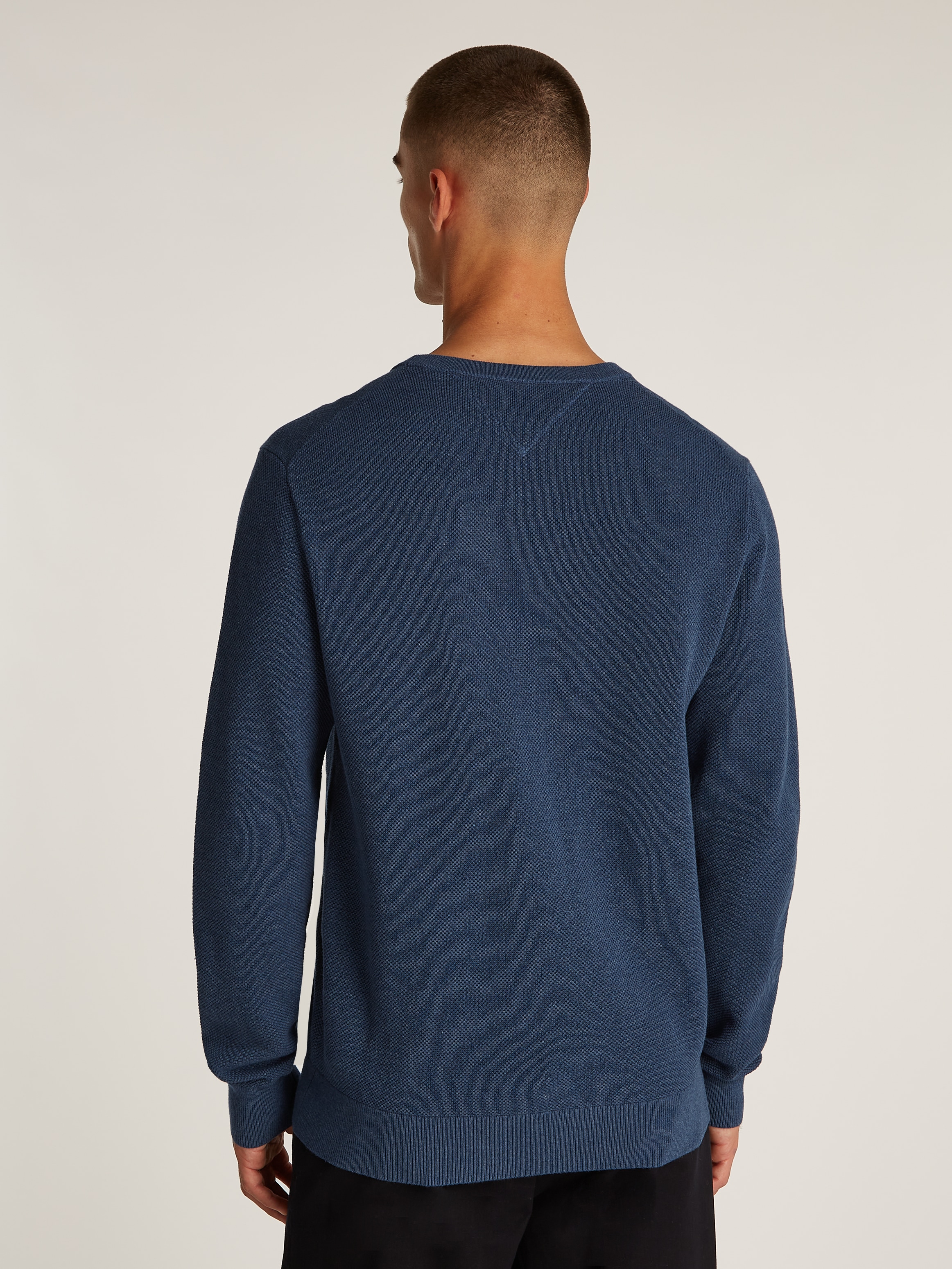 Tommy Hilfiger Rundhalspullover »ESSENTIAL STRUCTURE CREW NECK«, mit feiner Struktur