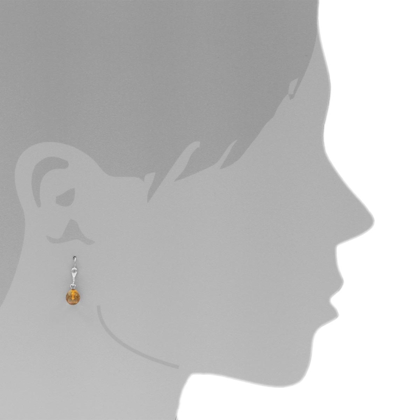 OSTSEE-SCHMUCK Paar Ohrhänger »- Klassisch 6 mm - Silber 925/000 - Bernstein«