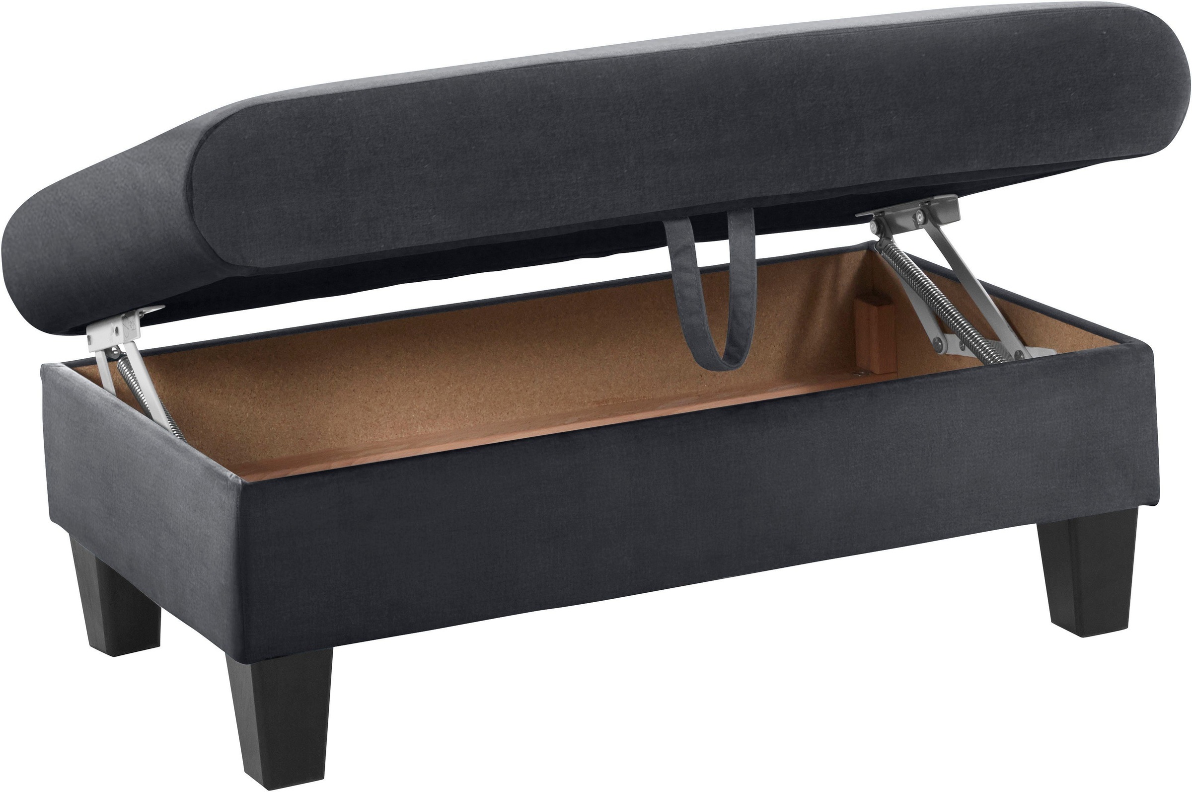 COTTA Polstergarnitur »Morven L-Form«, (Set), Set bestehend aus: Ecksofa mit Kopfteilverstellung & Hocker