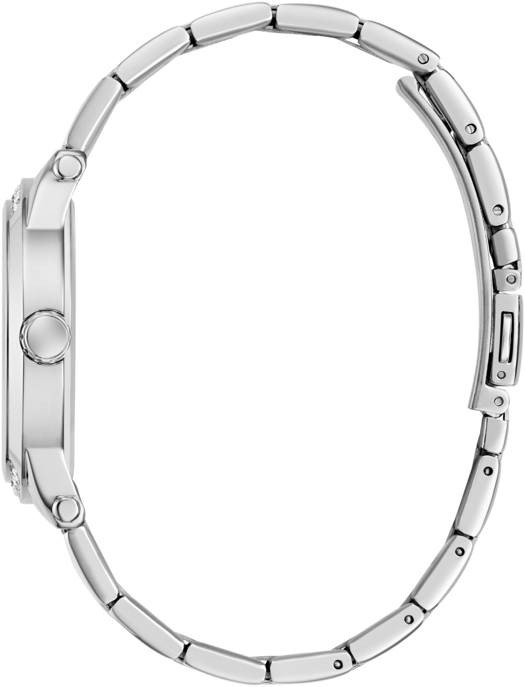 Guess »ANNETTE« Armbanduhr, Damenuhr, Edelstahlarmband, analog