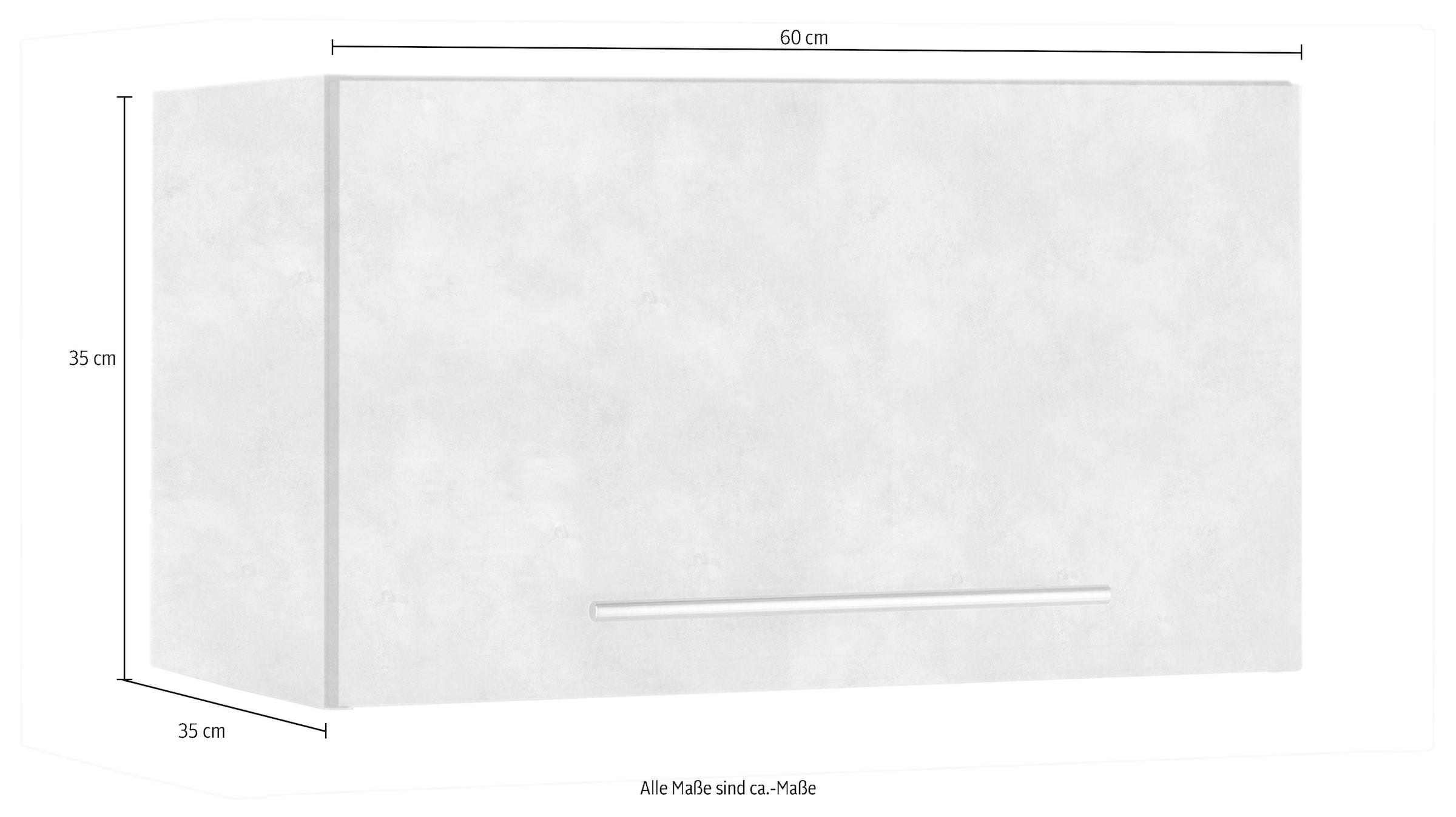 wiho Küchen Hängeschrank »Flexi2«, Breite 60 cm, mit 1 Tür, rechts/links wechselbar