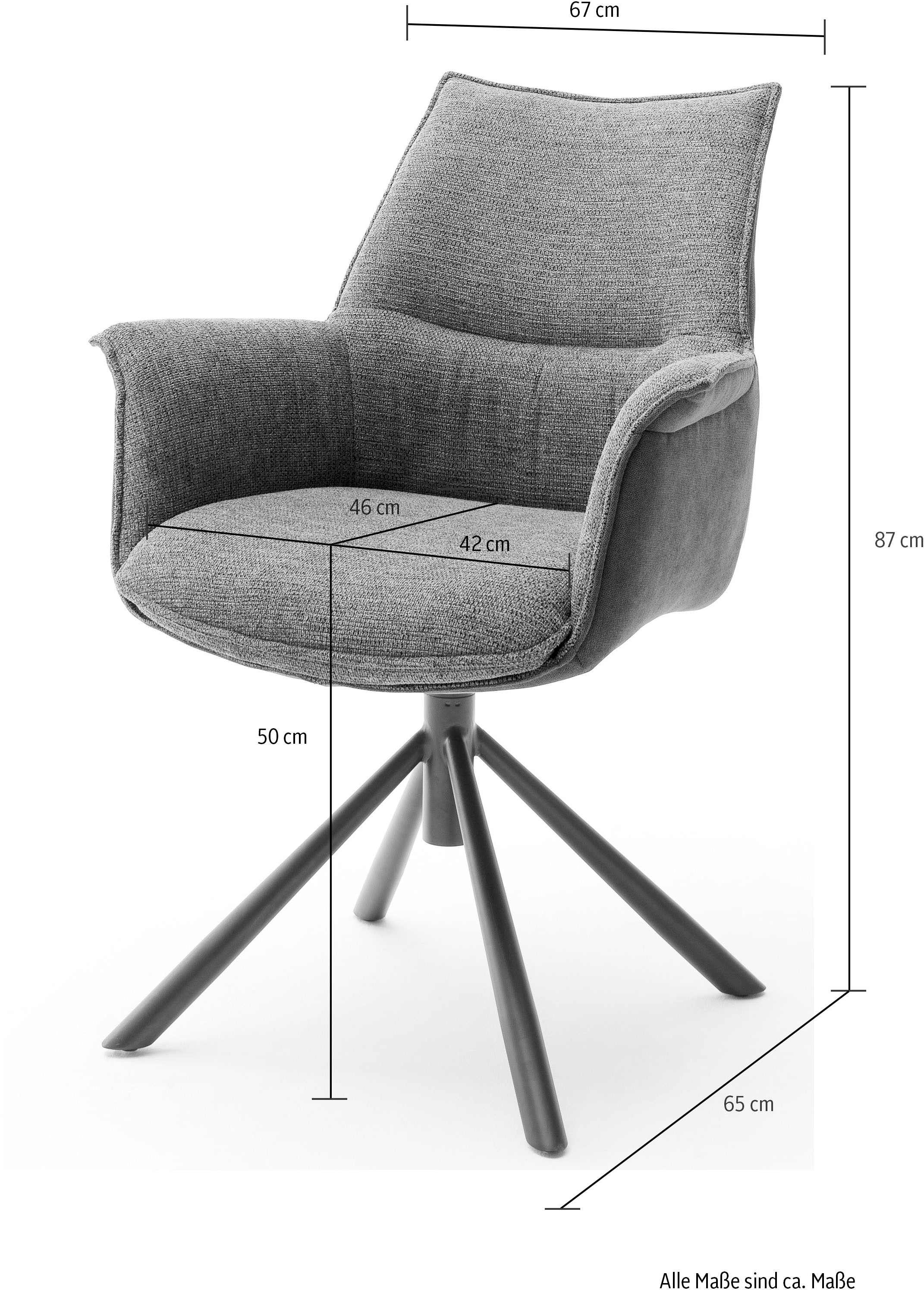 MCA furniture Esszimmerstuhl »KONYA«, Chenille
