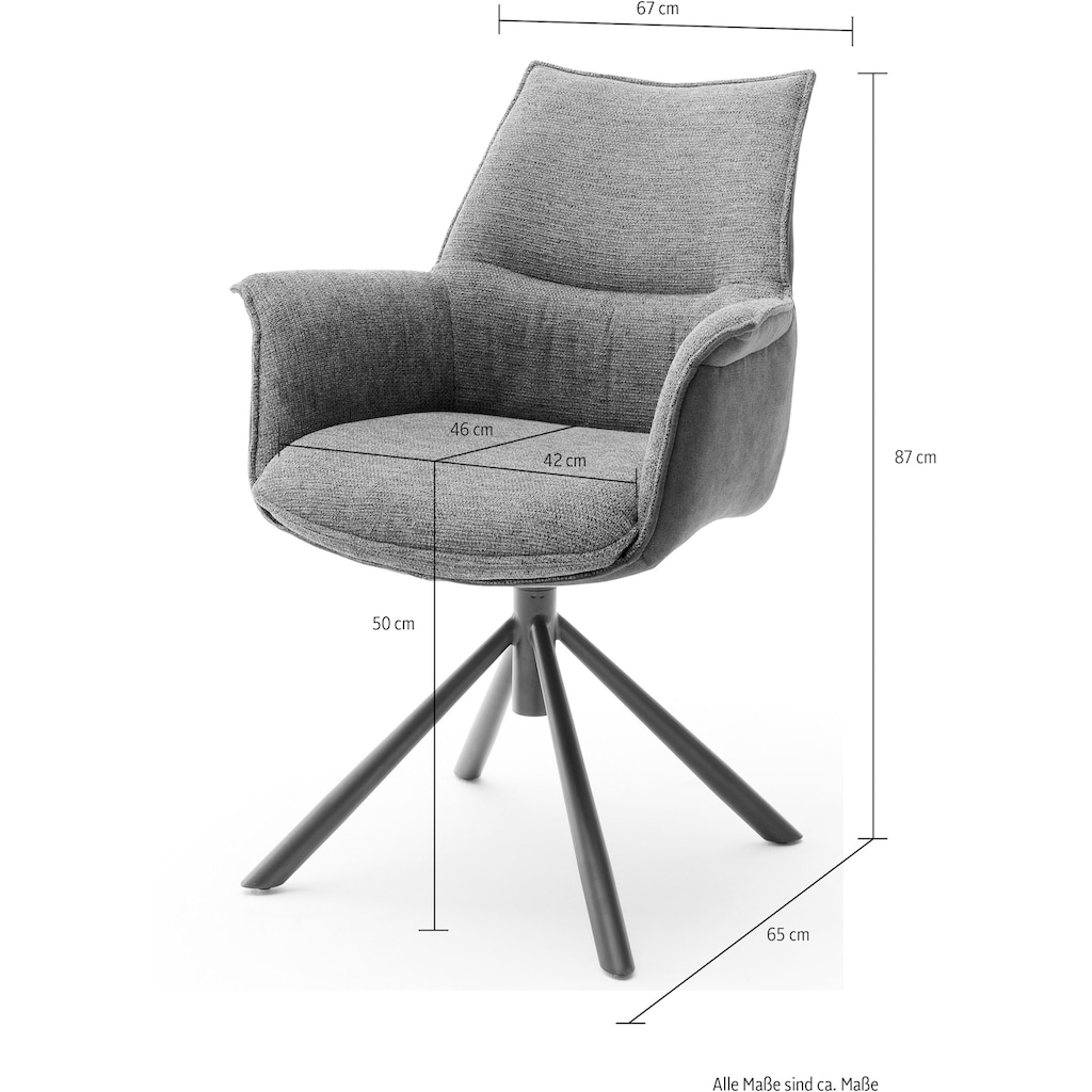 MCA furniture Esszimmerstuhl »KONYA«, Chenille