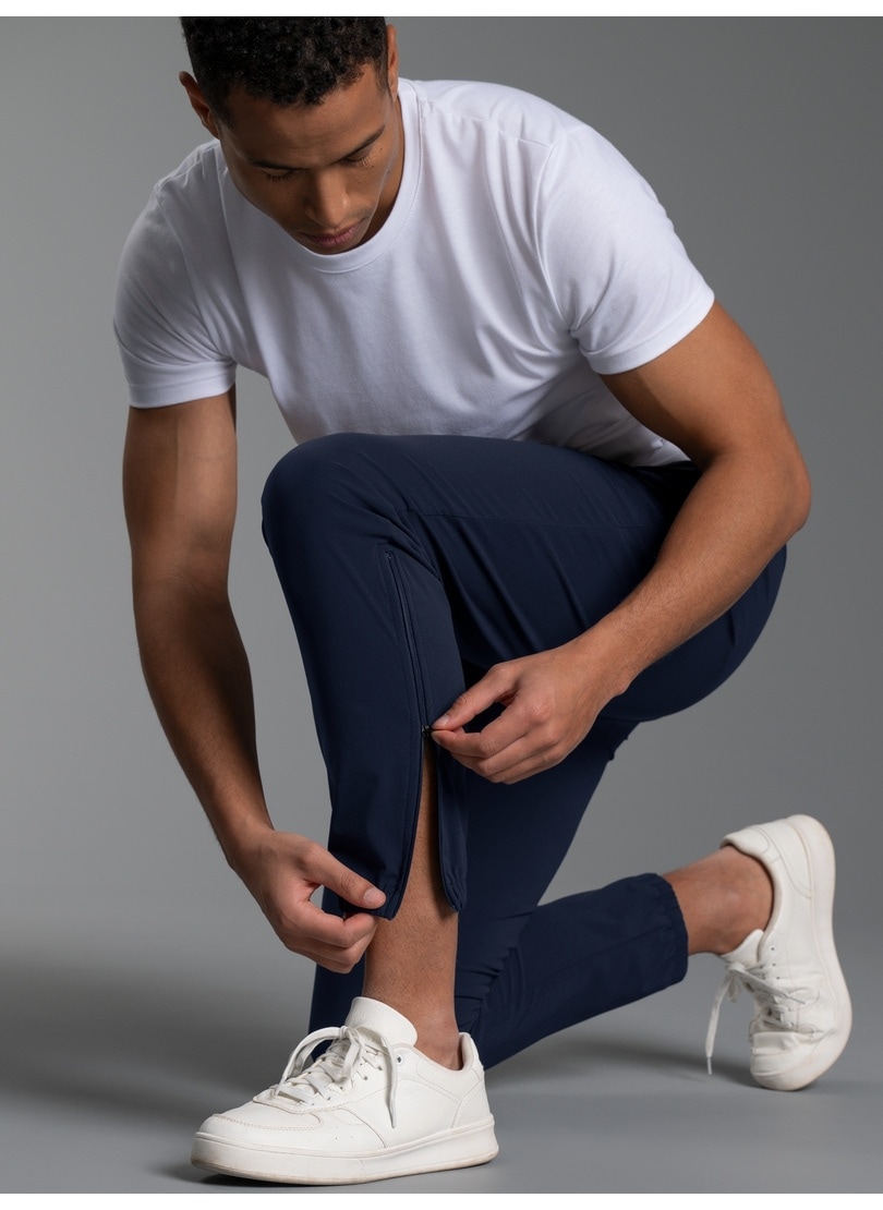 Trigema Jerseyhose »TRIGEMA Freizeithose mit Bein-Reißverschluss«