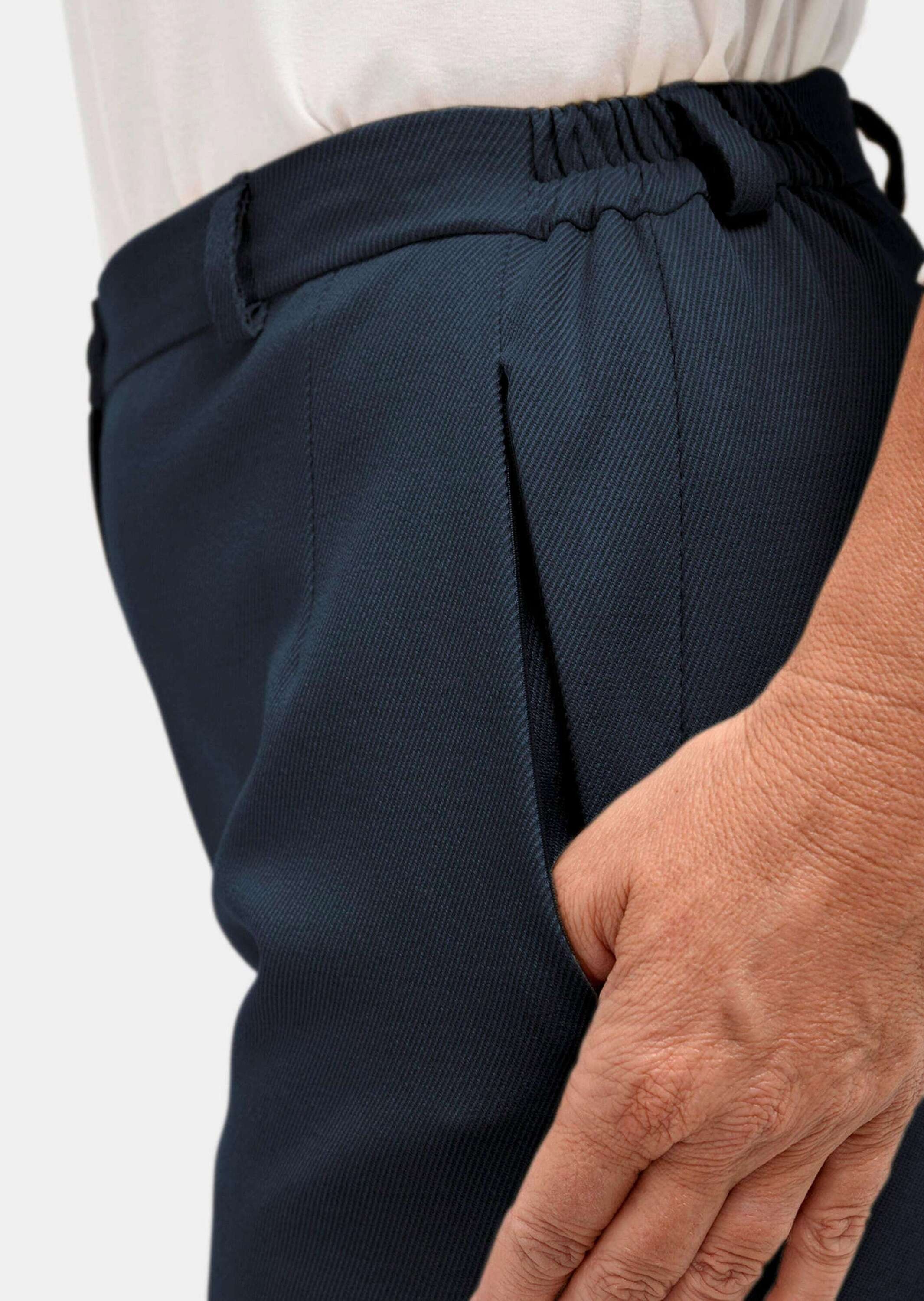 GOLDNER Stoffhose »Hose Anna mit Rippenstruktur«