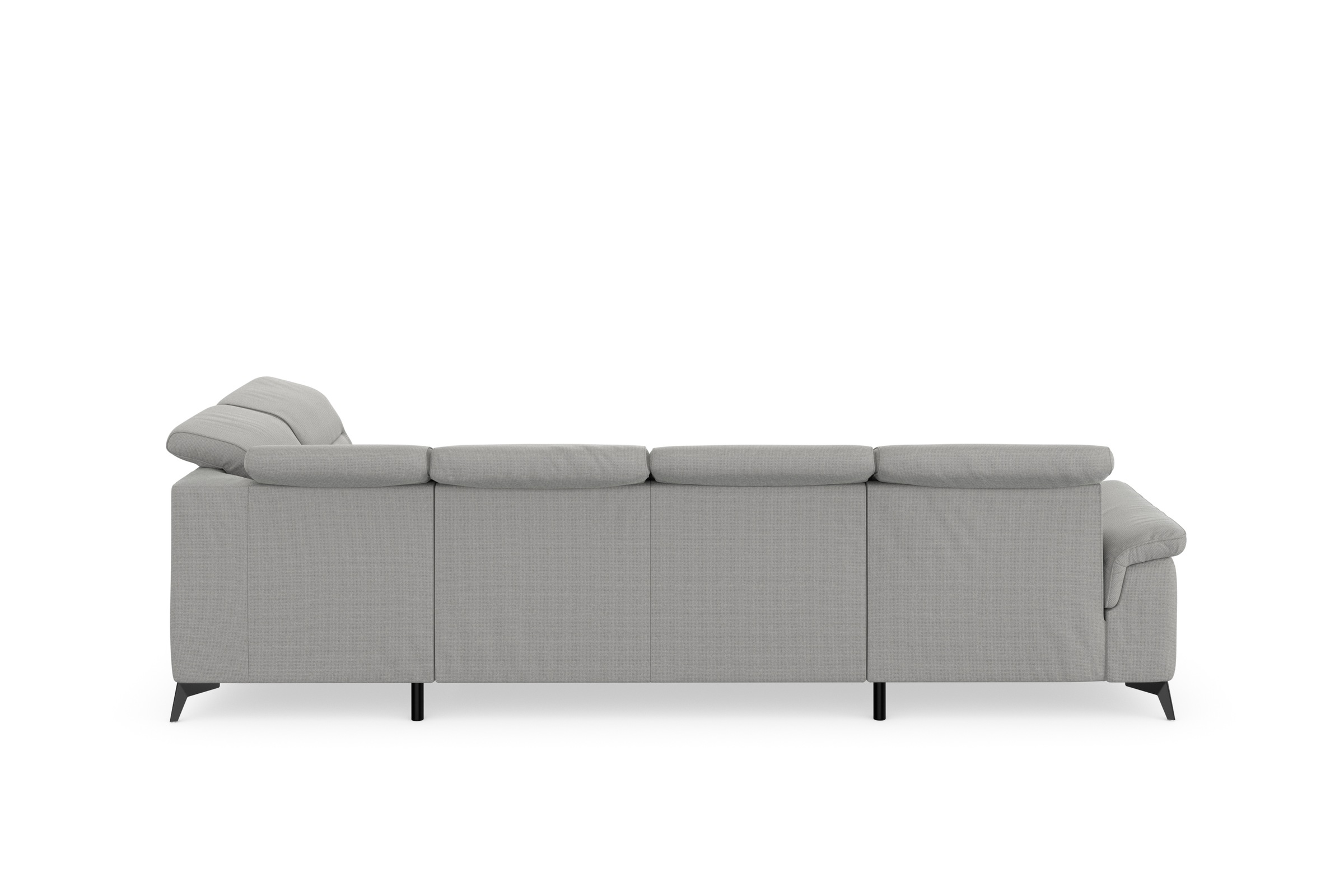 sit&more Wohnlandschaft »Sinatra U-Form«, optional mit Kopfteilverstellung und Armteilfunktion, Metallfüße
