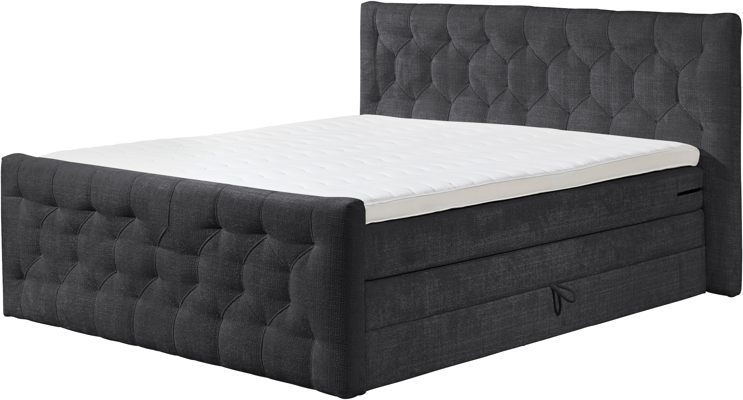 ED EXCITING DESIGN Boxspringbett »"Cashfield", OTTOs Choice! Topseller inkl. zwei Bettkästen & Topper«, erhältlich in den Größen 160x200cm und 180x200cm