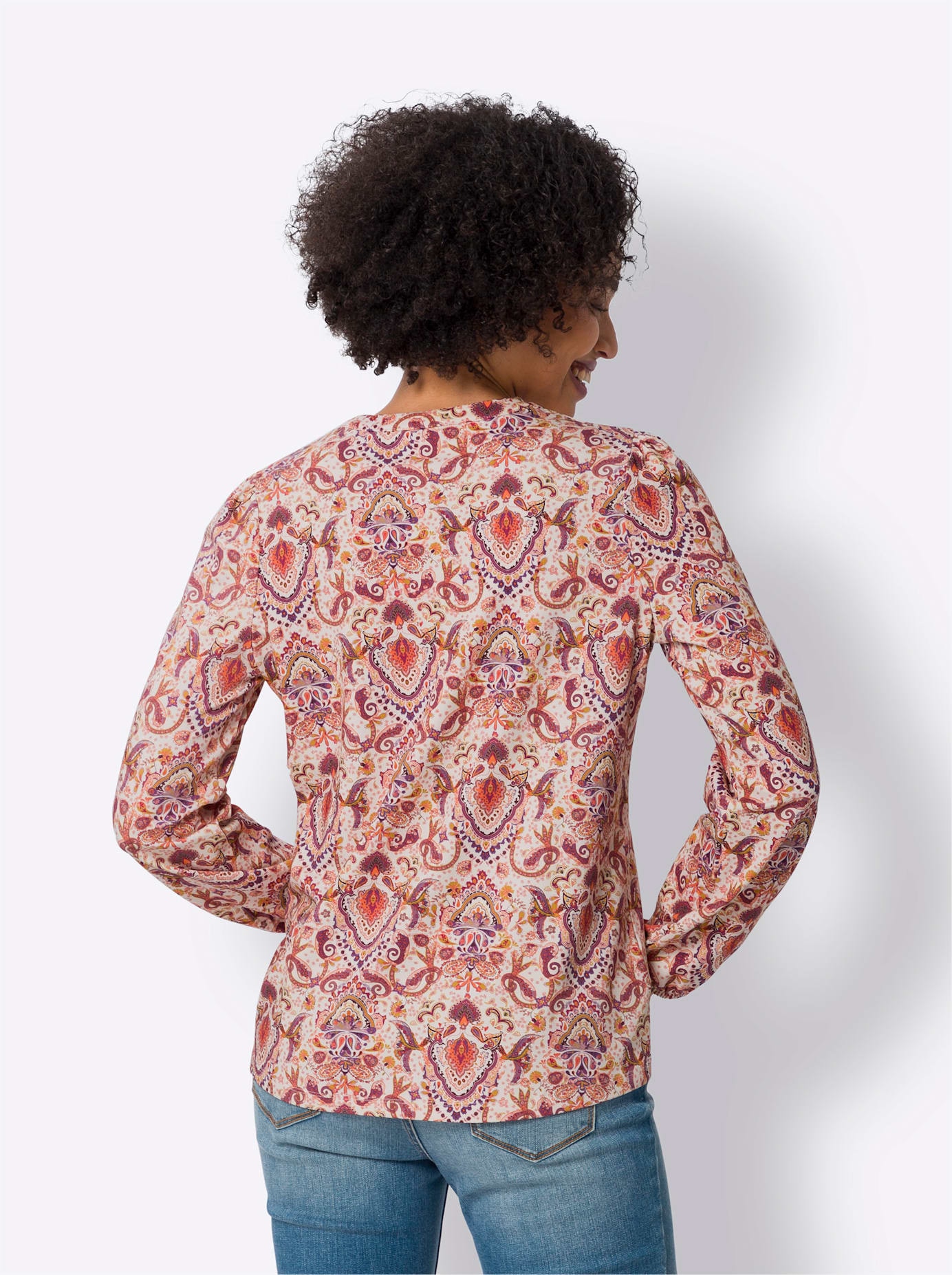 heine Langarmshirt »Druck-Shirt«, (1 tlg.)