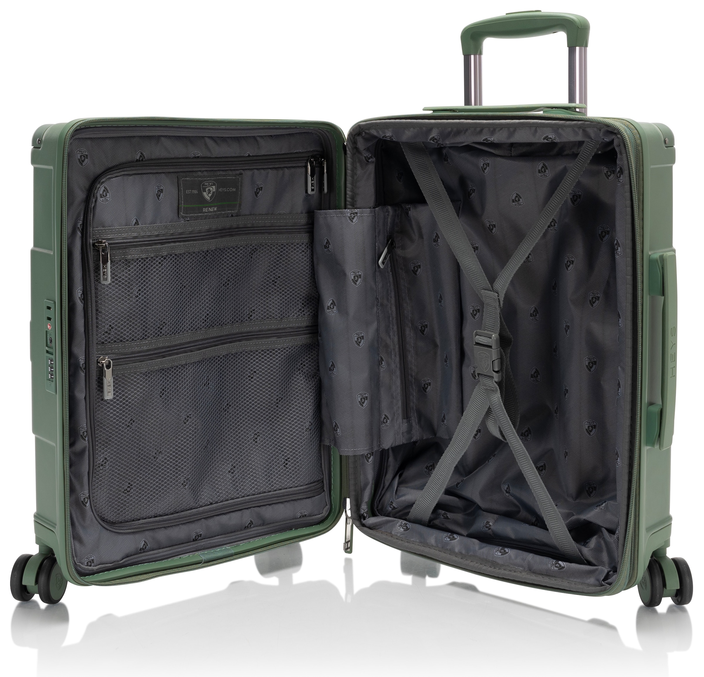 Heys Hartschalen-Trolley »ReNew, verschiedene Größen und Farben«, 4 Rollen, herausnehmbares Innenfutter Volumenerweiterung 5 Jahre Garantie