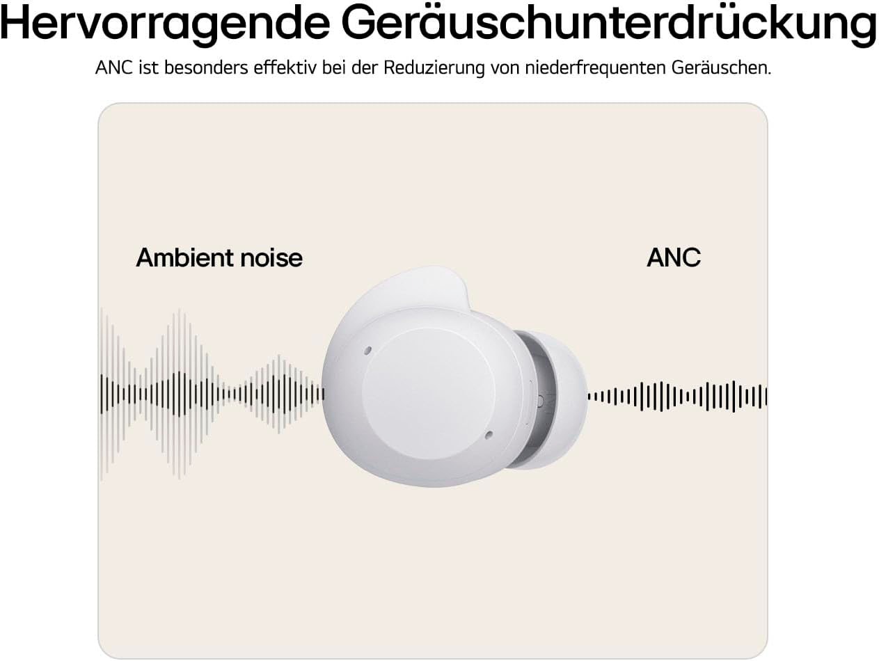 LG wireless In-Ear-Kopfhörer »xboom Buds Plus«, Bluetooth, Active Noise Cancelling (ANC)-Freisprechfunktion-UV-Reinigung-Sprachsteuerung-kompatibel mit Siri-integrierte Steuerung für Anrufe und Musik