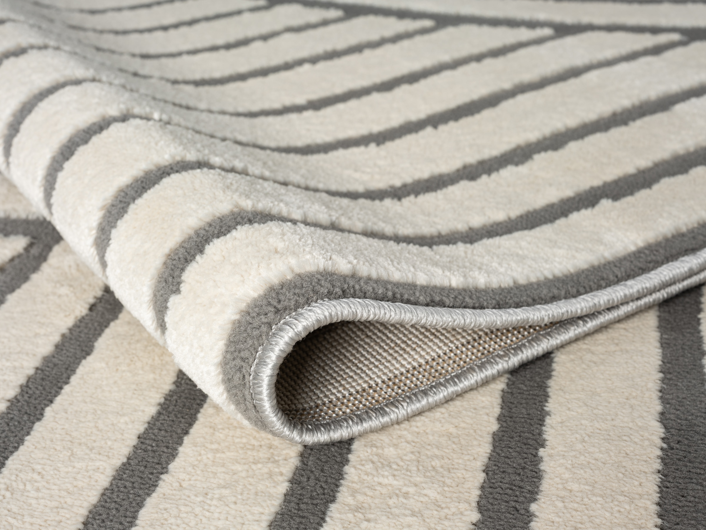 s.Oliver Teppich »Cilla, besondere Form, modernes Design« rechteckig 11 mm Höhe dichte Qualität, Woll-Look, Skandi, Boho, Wohnzimmer, Schlafzimmer