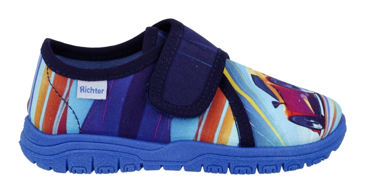 Richter Hausschuh »Mailo«  Klettschuh, Kindergartenschuh mit Größenschablone zum Download