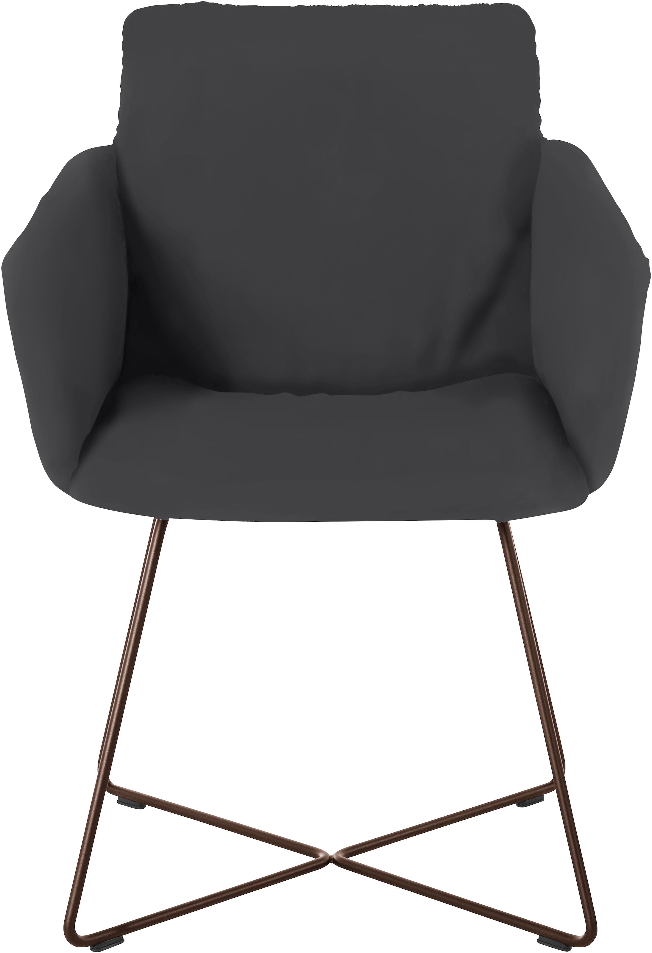 W.SCHILLIG Armlehnstuhl »jakob« () mit Drahtrohrgestell in Bronze pulverbeschichtet