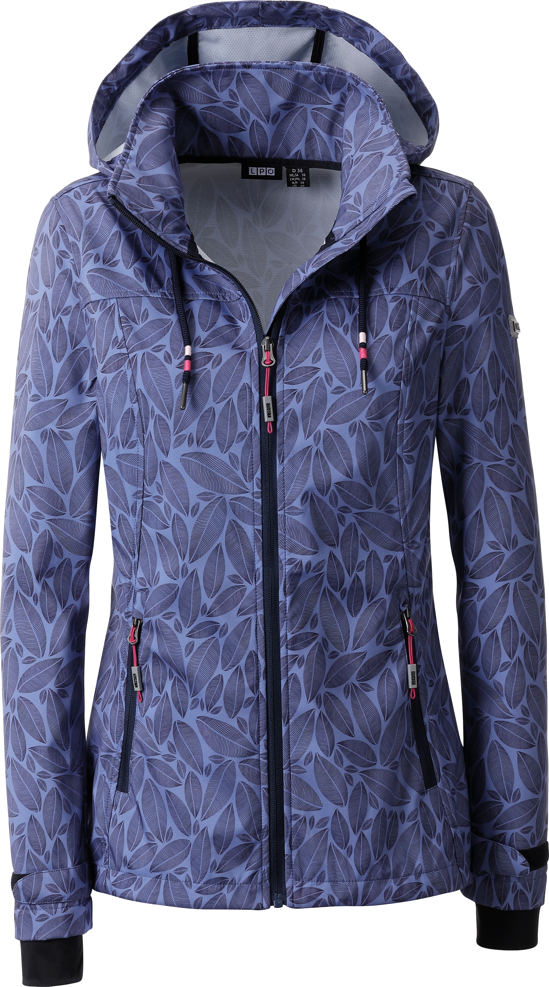 DEPROC Active Softshelljacke »SHELBY PEAK XV WOMEN«, mit abnehmbarer Kapuze