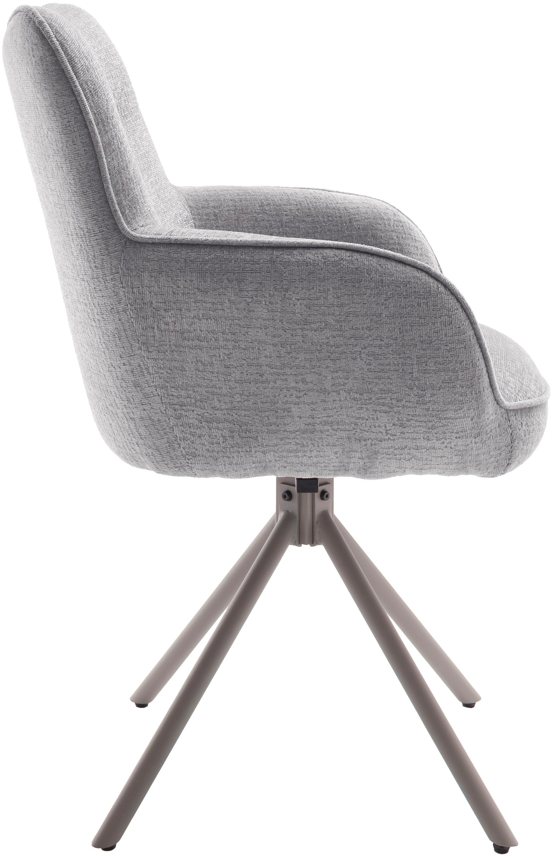 MCA furniture 4-Fußstuhl (Set) 2 Stk.180° drehbar, Taschenfederkern