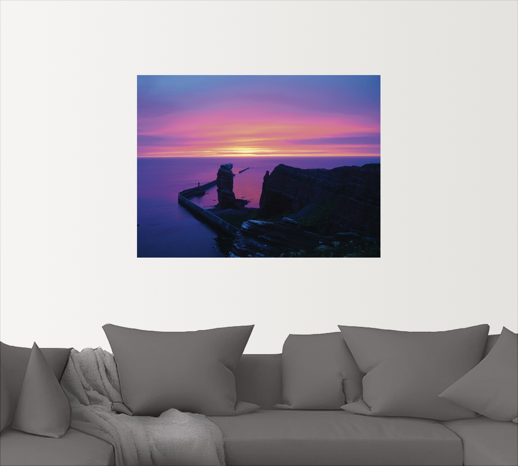 Artland Wandbild »Abend auf Helgoland«, Sonnenaufgang & -untergang, (1 St.), als Leinwandbild, Wandaufkleber oder Poster in versch. Größen