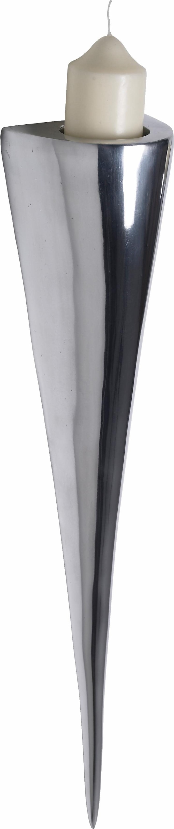 Home affaire Wandkerzenhalter, modern, Aluminium, silber