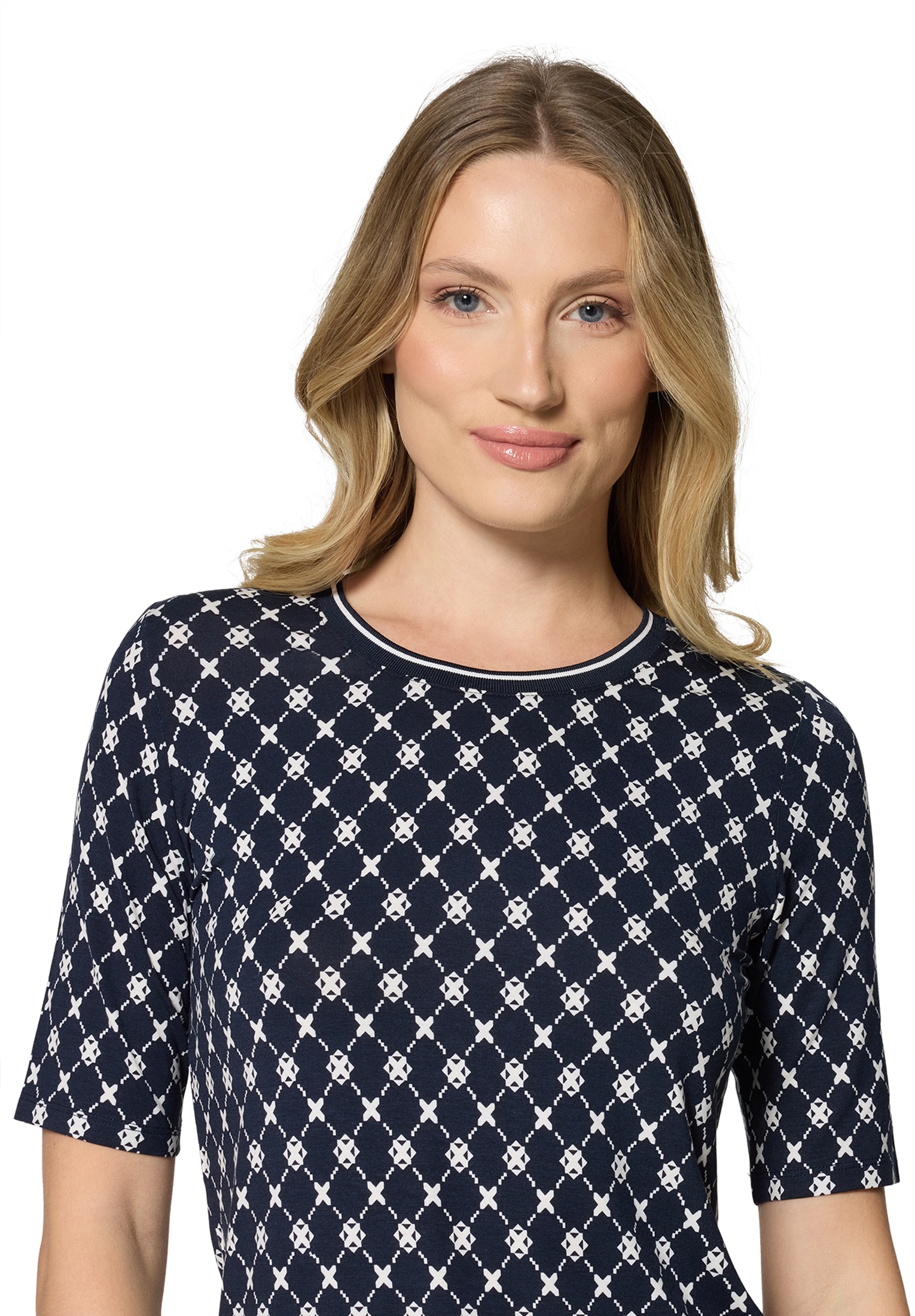 Betty Barclay Rundhalsshirt »Basic Shirt mit Rippbündchen«