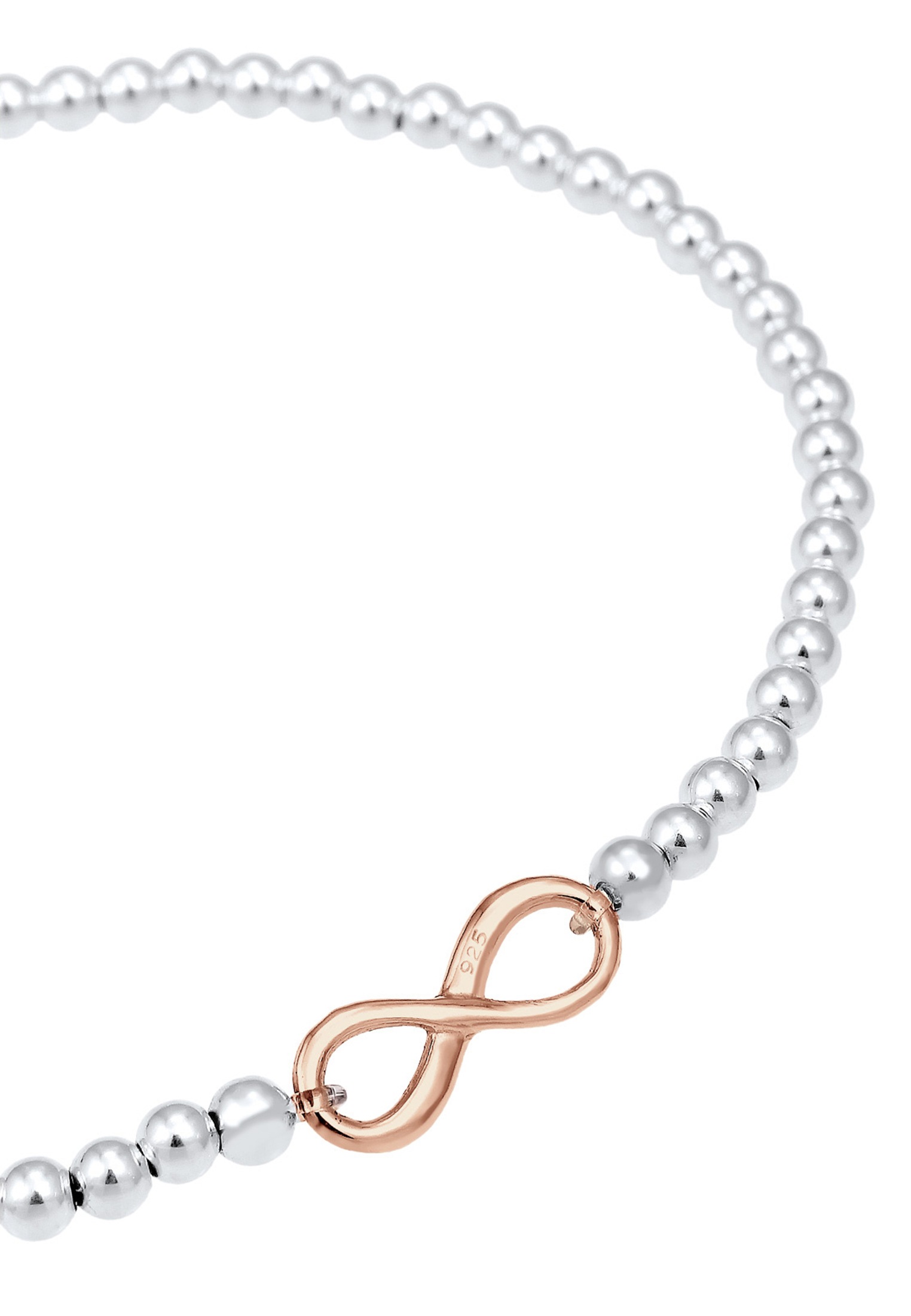 Elli Armkette »Armband Infinity Unendlichkeit 925 Silber rosé«