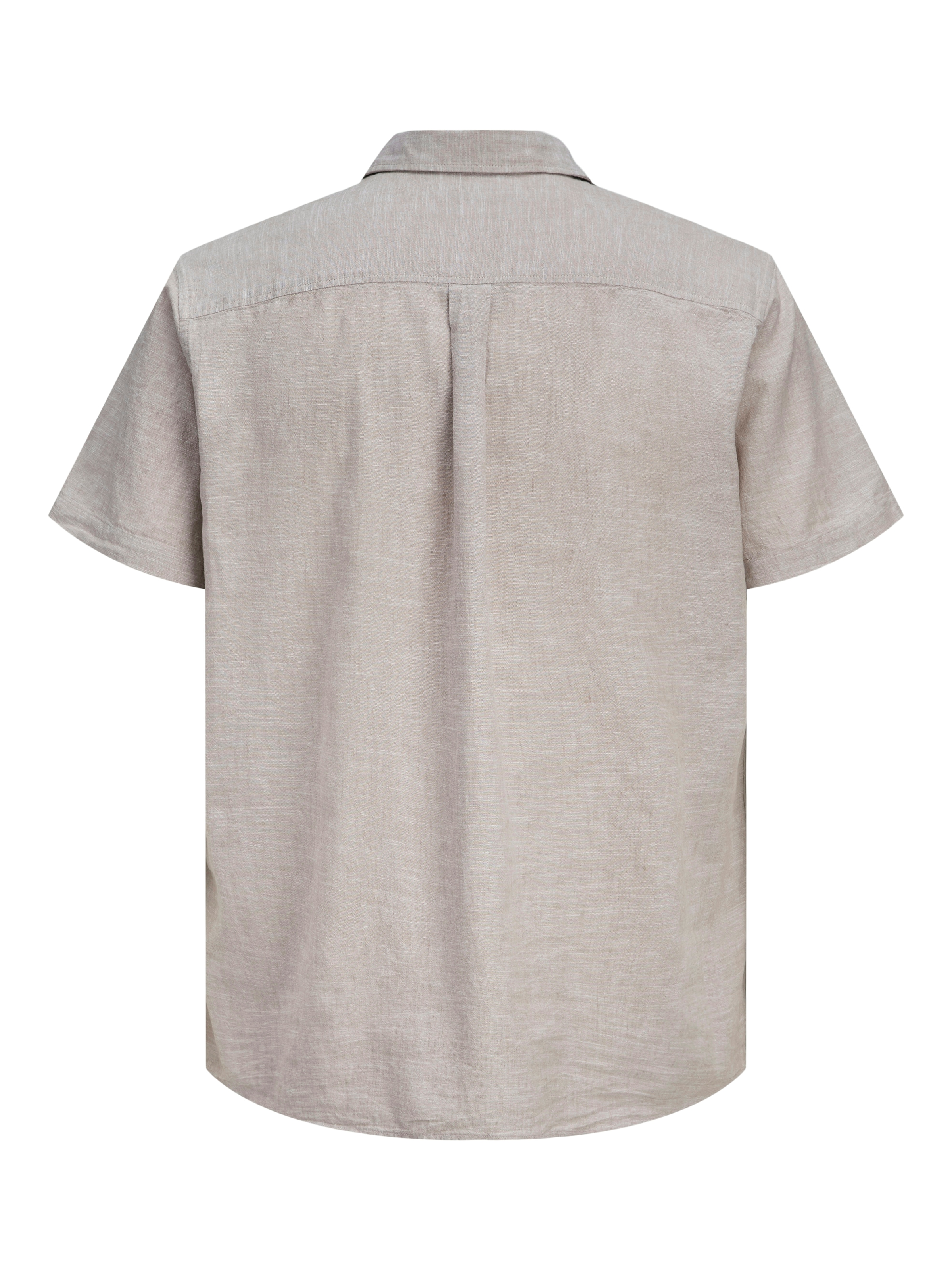 Jack & Jones Kurzarmhemd »JJESUMMER LINEN BLEND SHIRT S/S SN« Baumwolle mit Leinen, regular fit