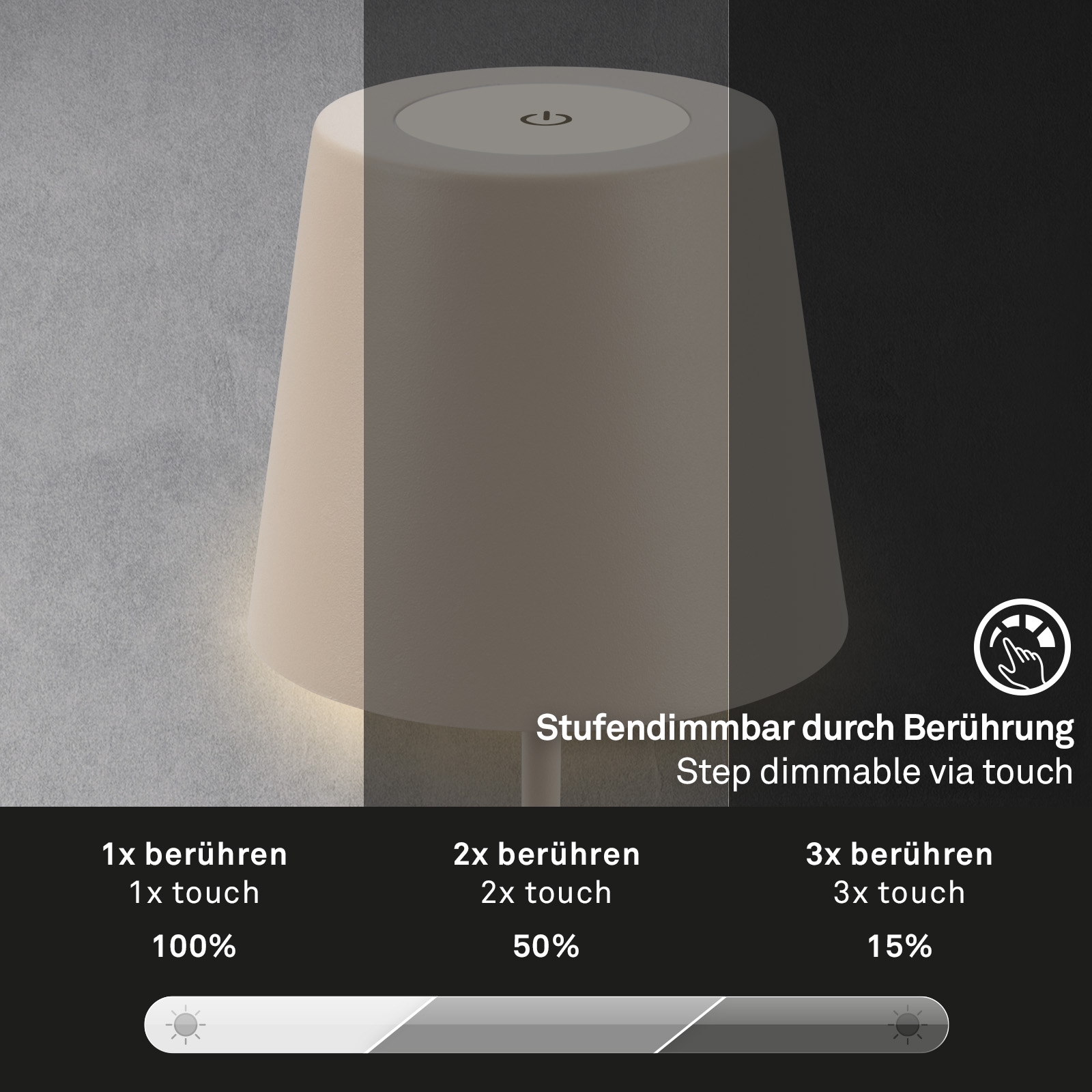 Briloner Leuchten LED Außen-Tischleuchte »Coloris«