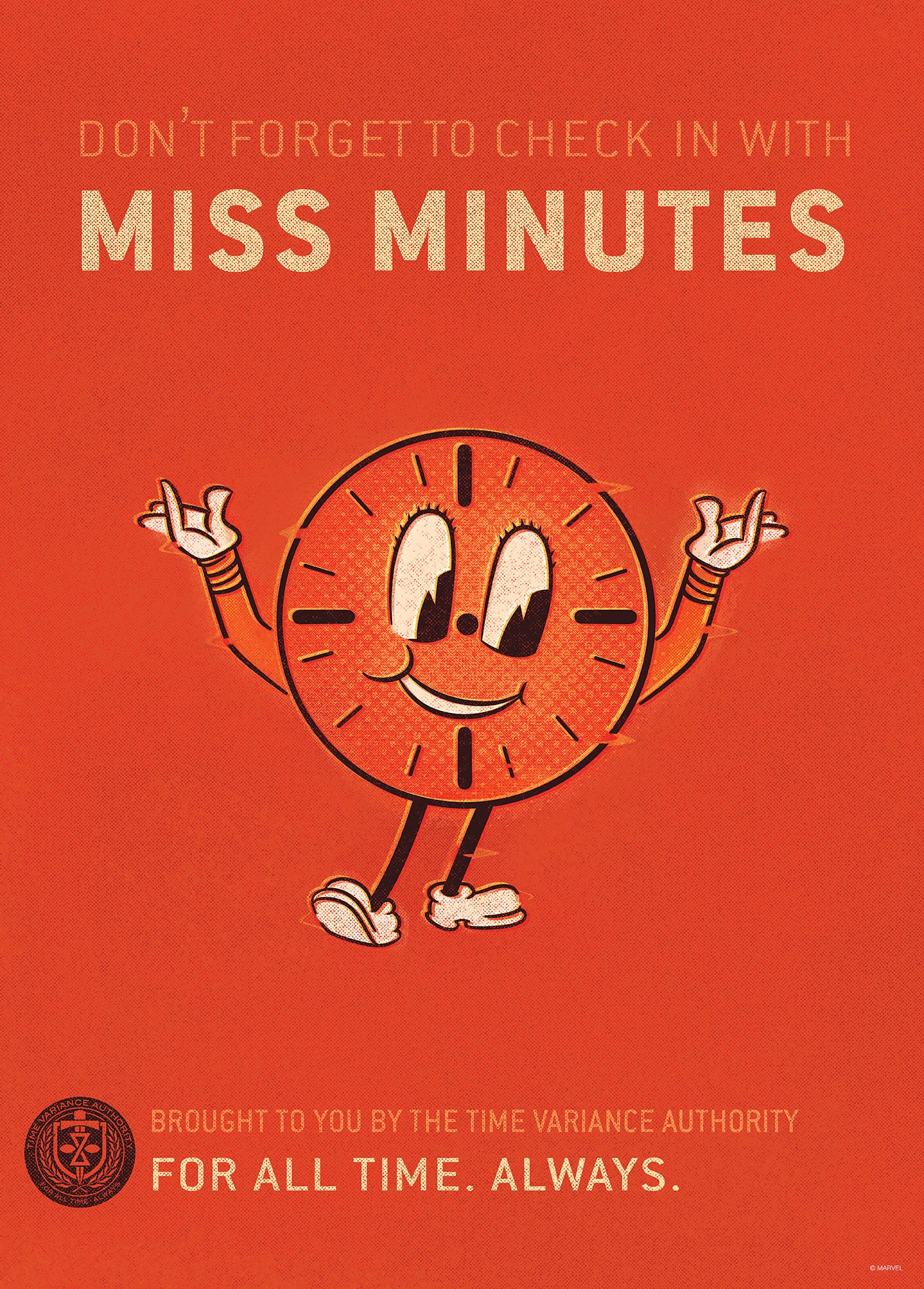Komar Wandbild »Loki Miss Minutes«, Disney, (Set, 1 St.), 30 x 40 cm (Breite x Höhe) - Kinderzimmer, Dekoration