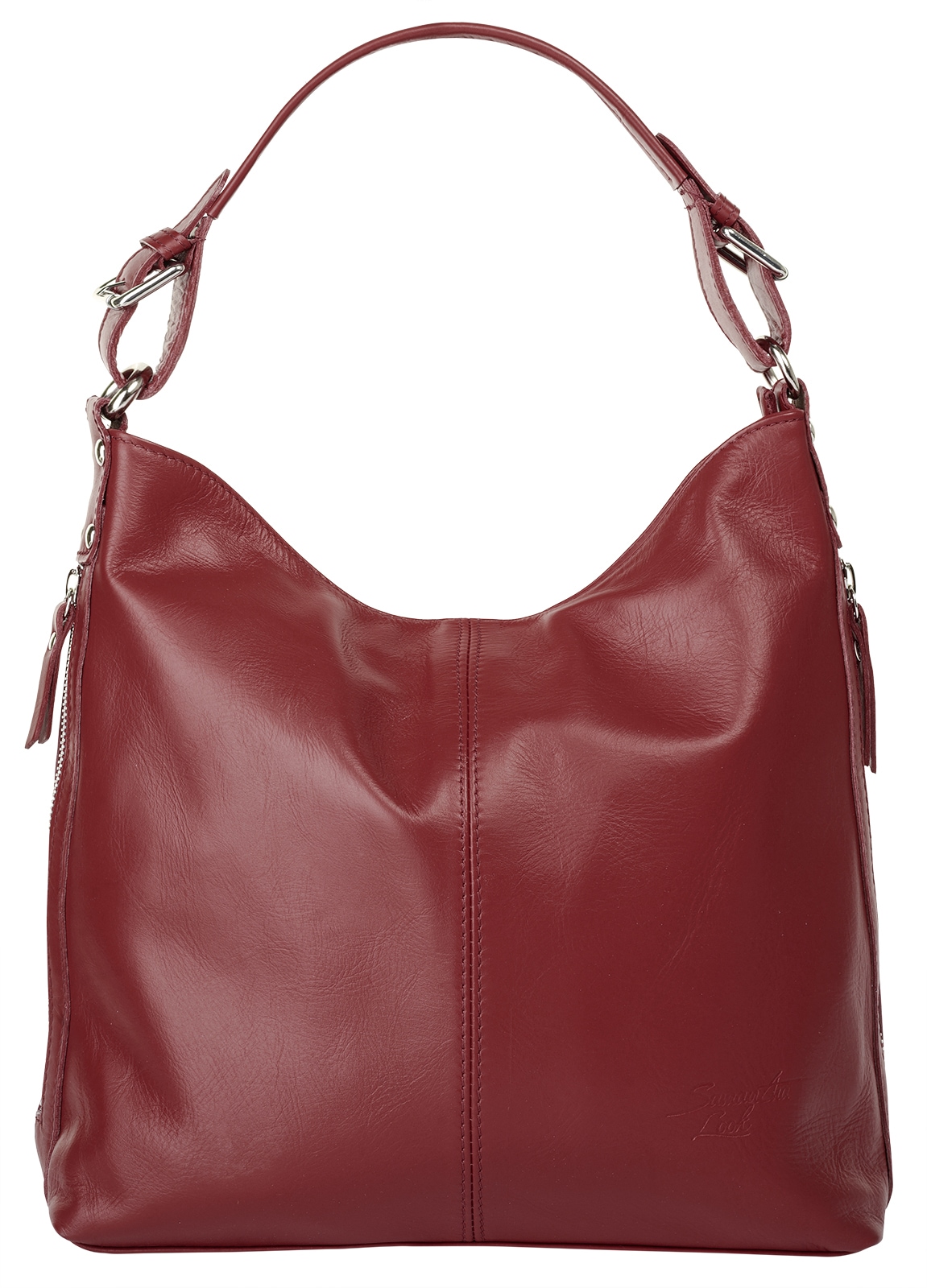 Samantha Look Henkeltasche, echt Leder, Made in Italy