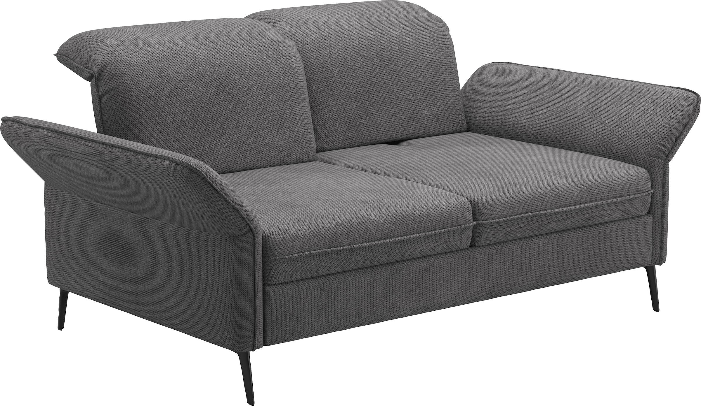 sit&more 3-Sitzer »Emely, inkl. Sitztiefenverstellung«, wahlweise mit Bettfunktion, Kopf- & Armteilverstellung