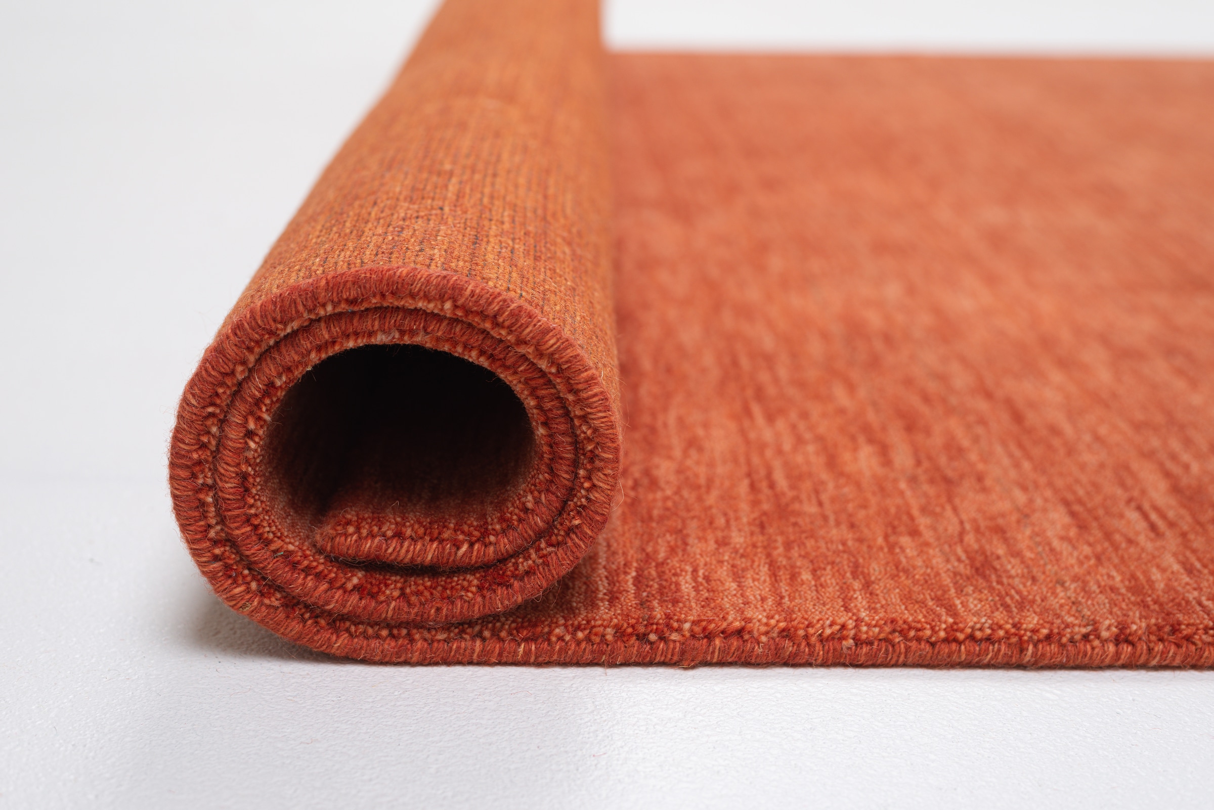 OTTO home Wollteppich »Karchau« rechteckig 13 mm Höhe Handweb Teppich, meliert, reine Wolle, handgewebt, brilliante Farben