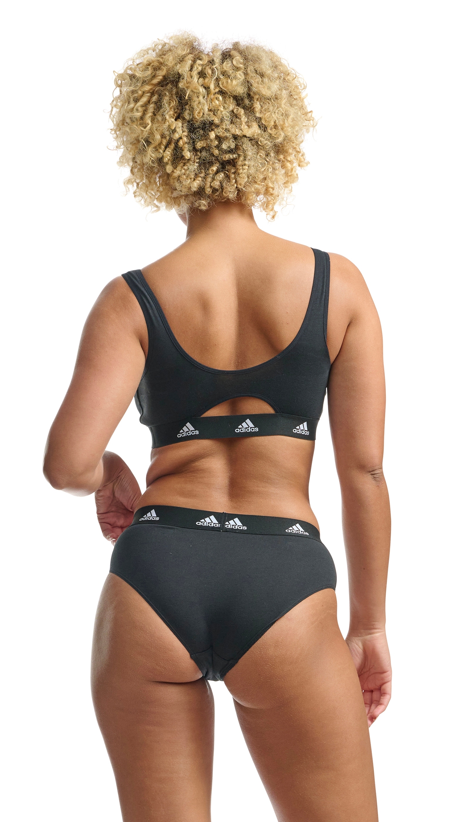 adidas Sportswear Bikinislip »"Sport Active Comfort Cotton"«, (3er Pack), Logo-Web-Bund, elastisches Single Jersey, schnelltrocknend