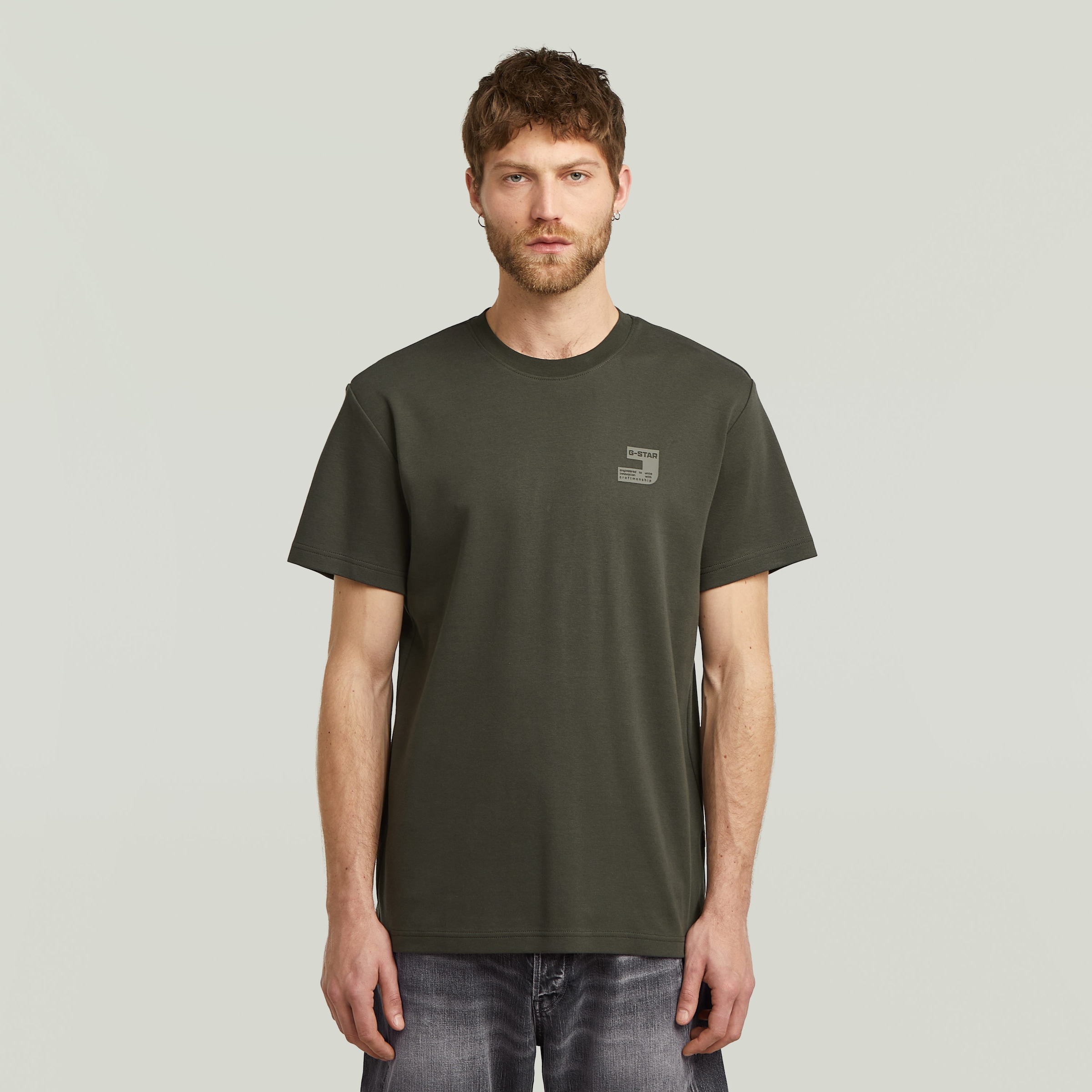 G-STAR T-Shirt »Chest Logo« Rundhals, Regular Fit